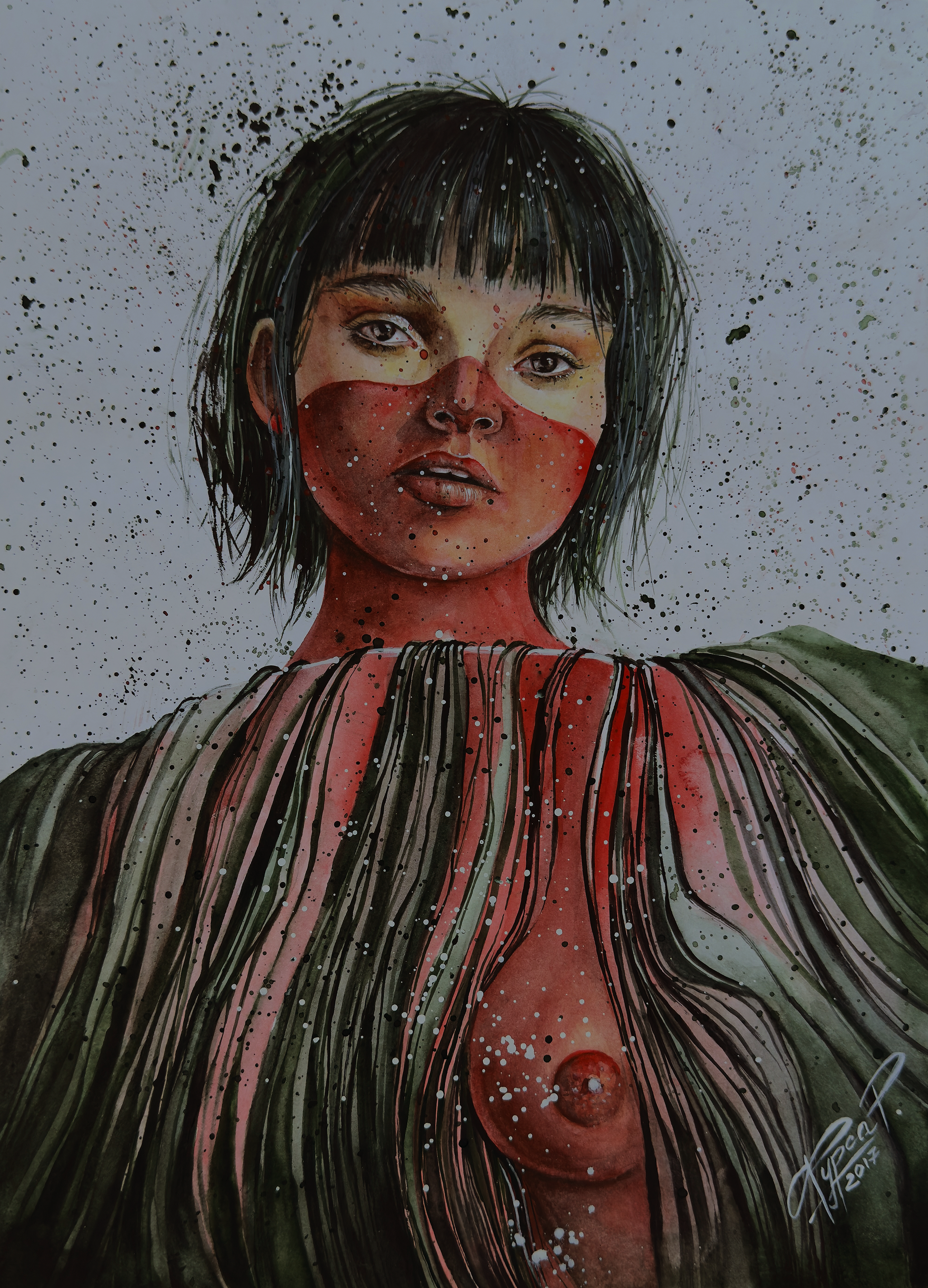 The Red Kiss, 2017  
13 × 9,5 in