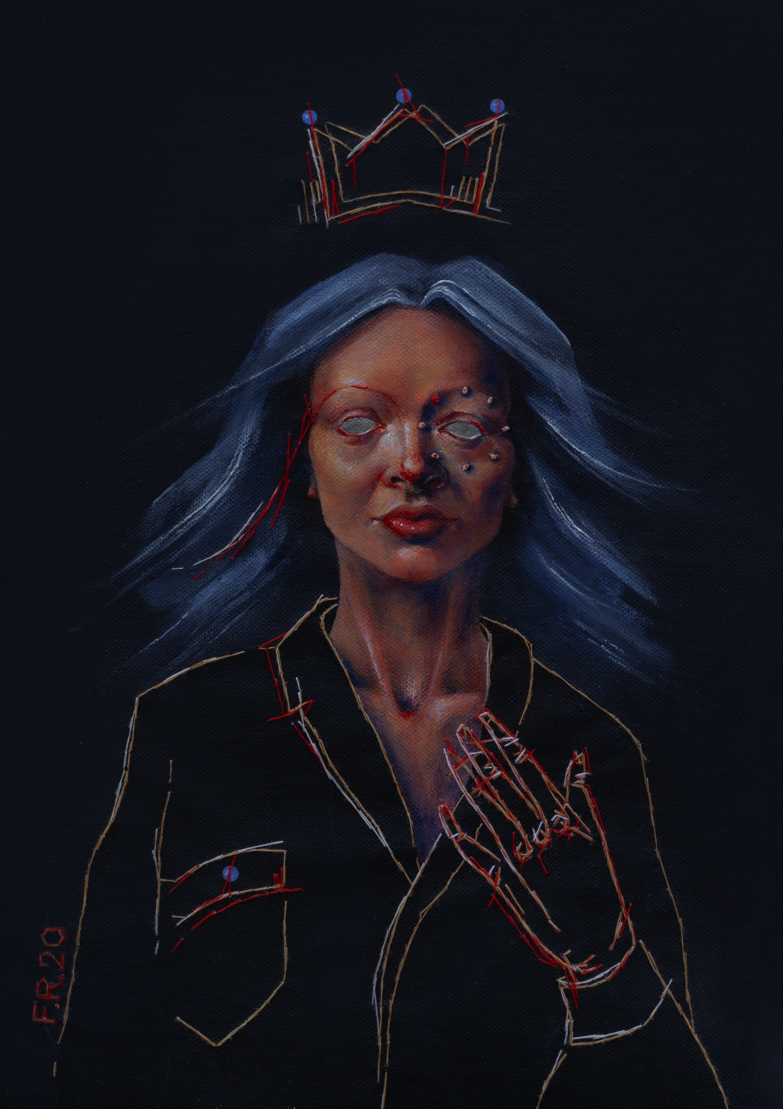 Queen of Modernity, 2018  
16,5 × 11,5 in