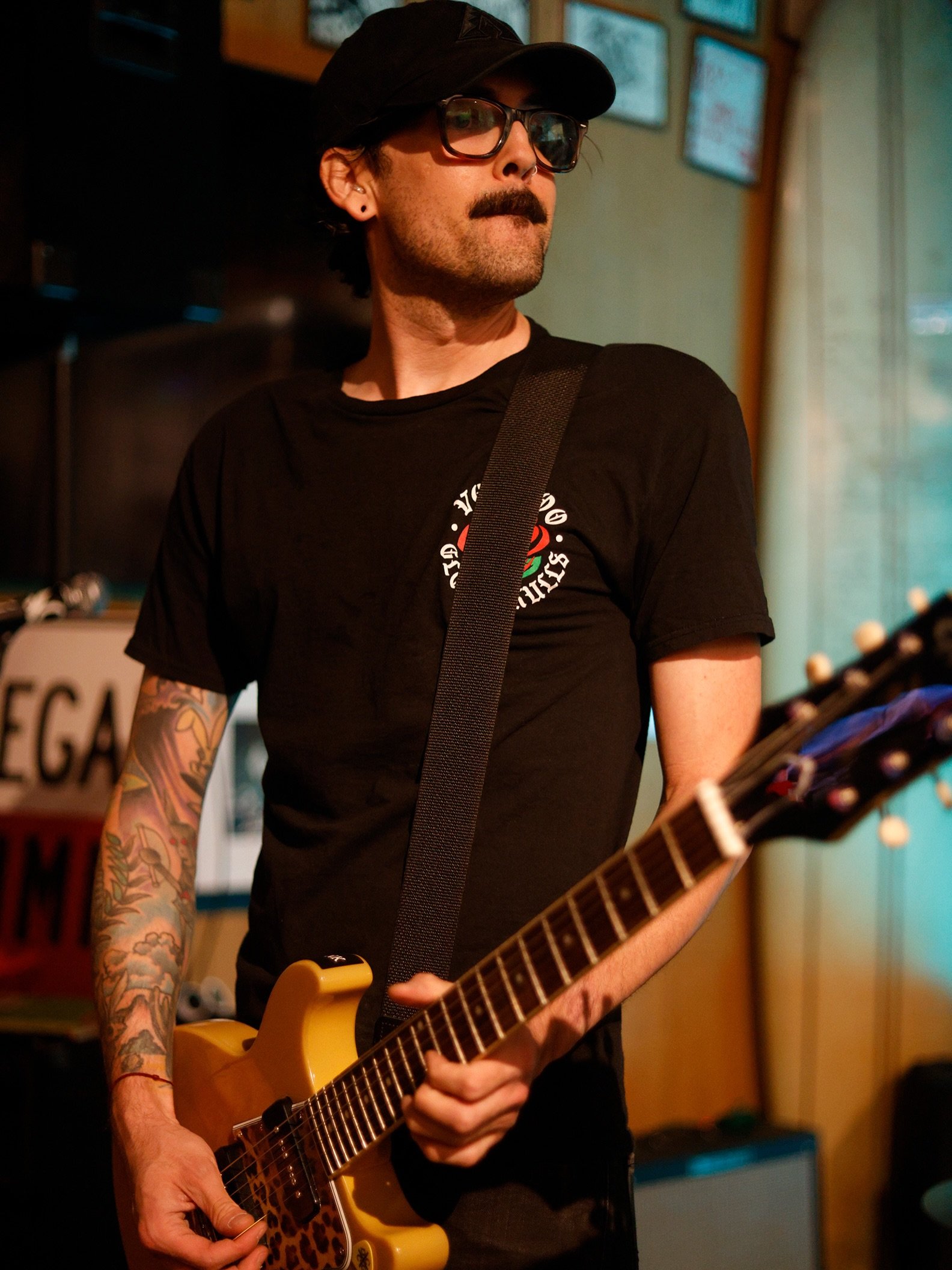 💥 Danger Dain 💥 Our lead guitarist with his sassy yellow Epiphone Les Paul. 🎸🐆

Danger is his middle name! 💥 And also his first name! 💥 Also his last name! 💥 It&rsquo;s possible none of that is true.

📸 @polstonphotography 

#legallimitband #
