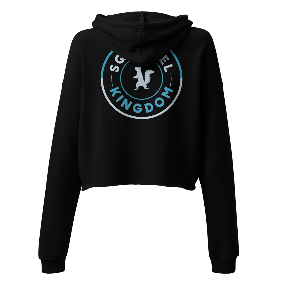 Squirrel Kingdom — Travis Heights Black Crop Hoodie