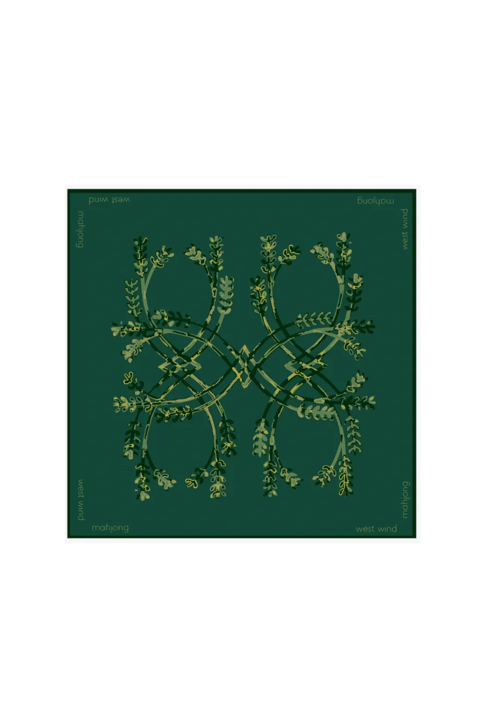 Mahjong Tile Mat - Green