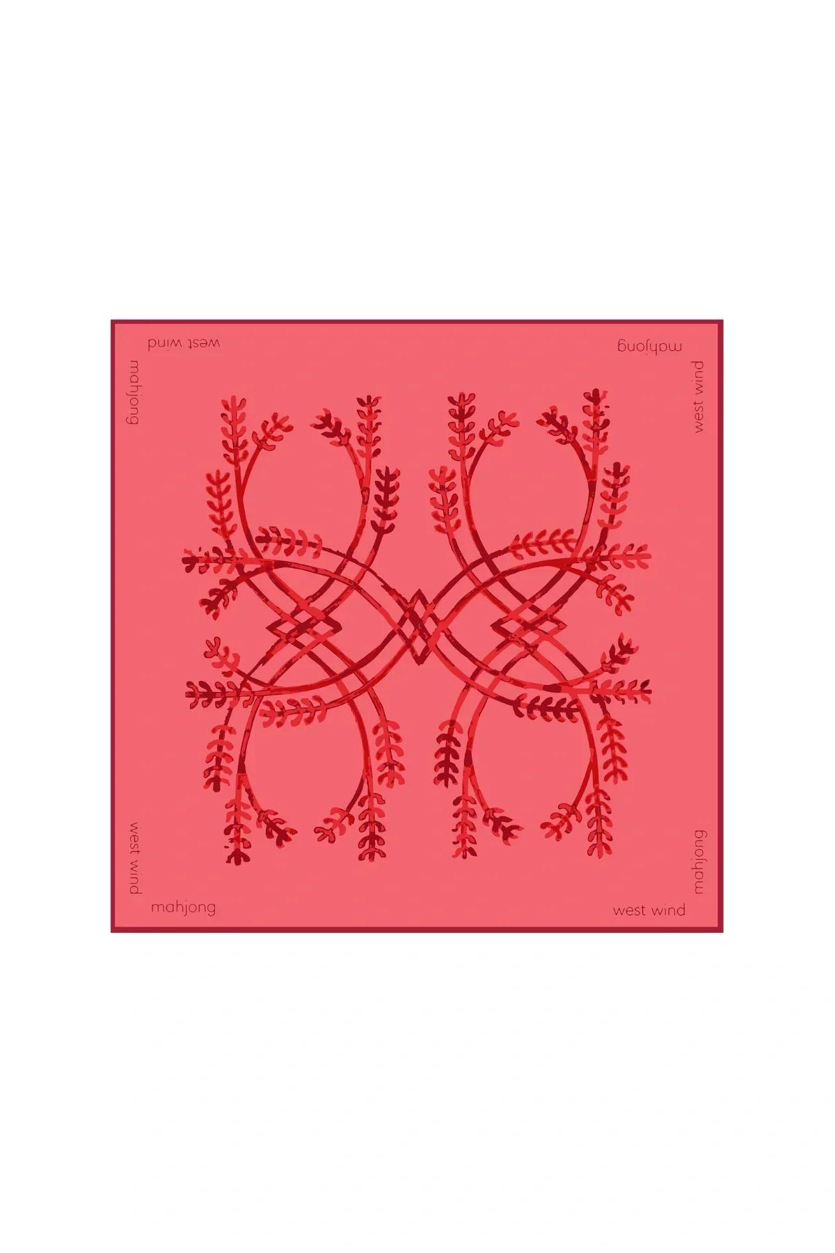 Mahjong Tile Mat - Red