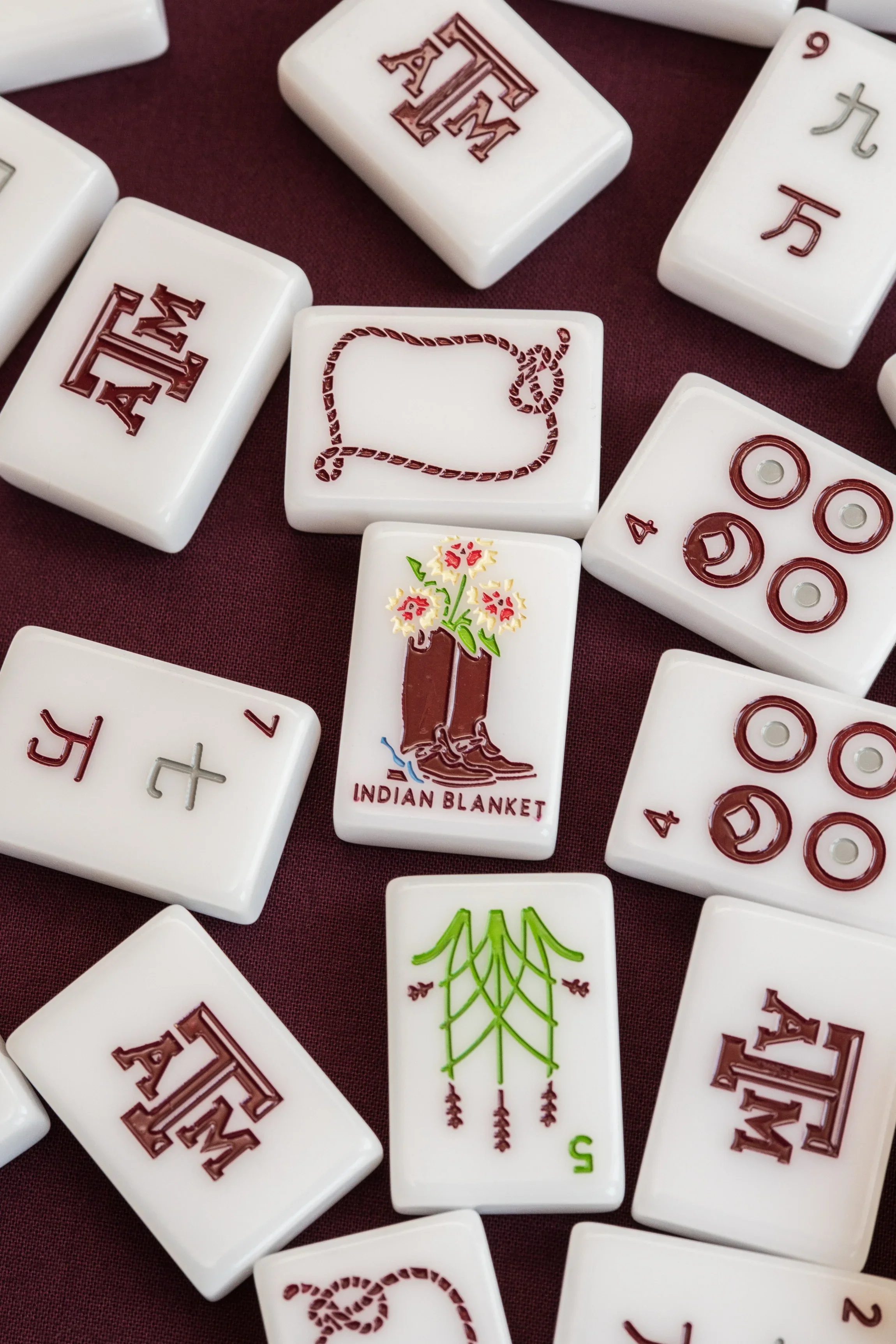 Texas A&M University® Mahjong Tiles - PRE-ORDER
