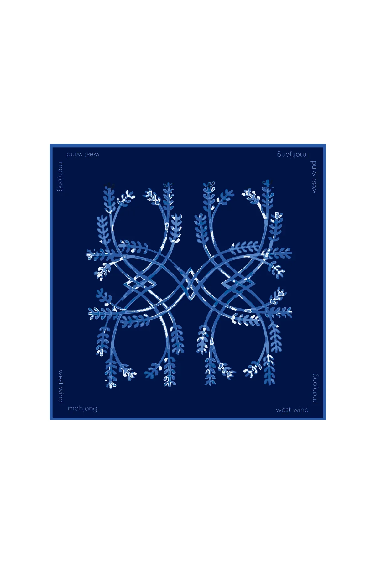 Mahjong Tile Mat - Navy
