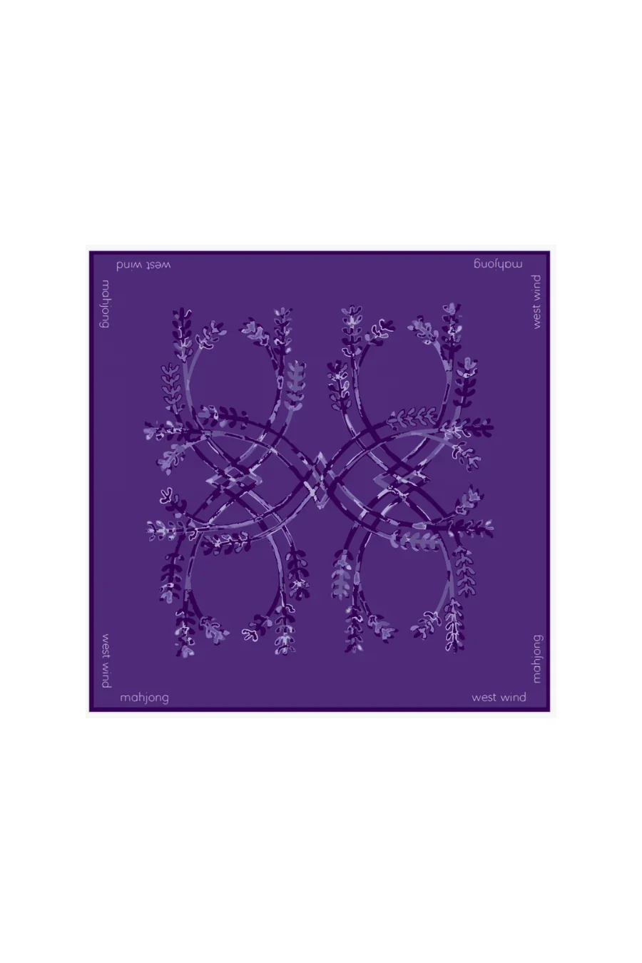 Mahjong Tile Mat - Purple