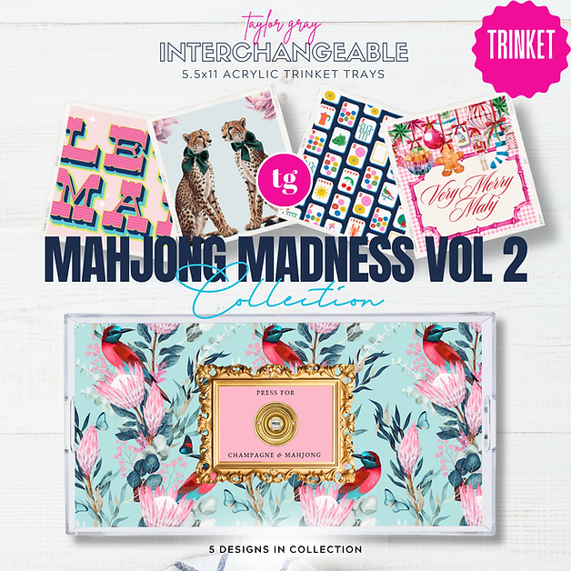 Mahjong Madness Vol 2 Trinket Tray insert set ONLY