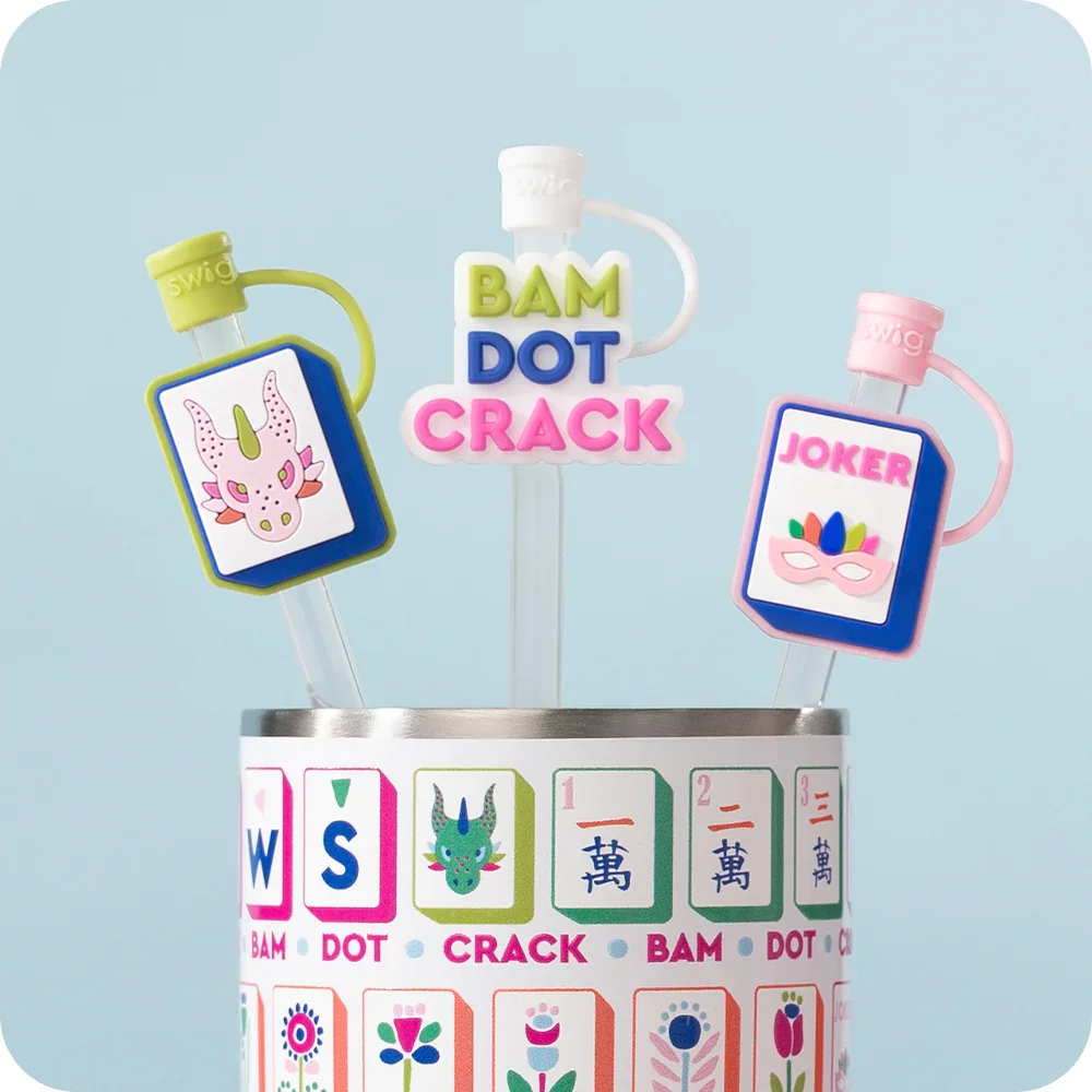 Swig MAHJONG Straw Toppers