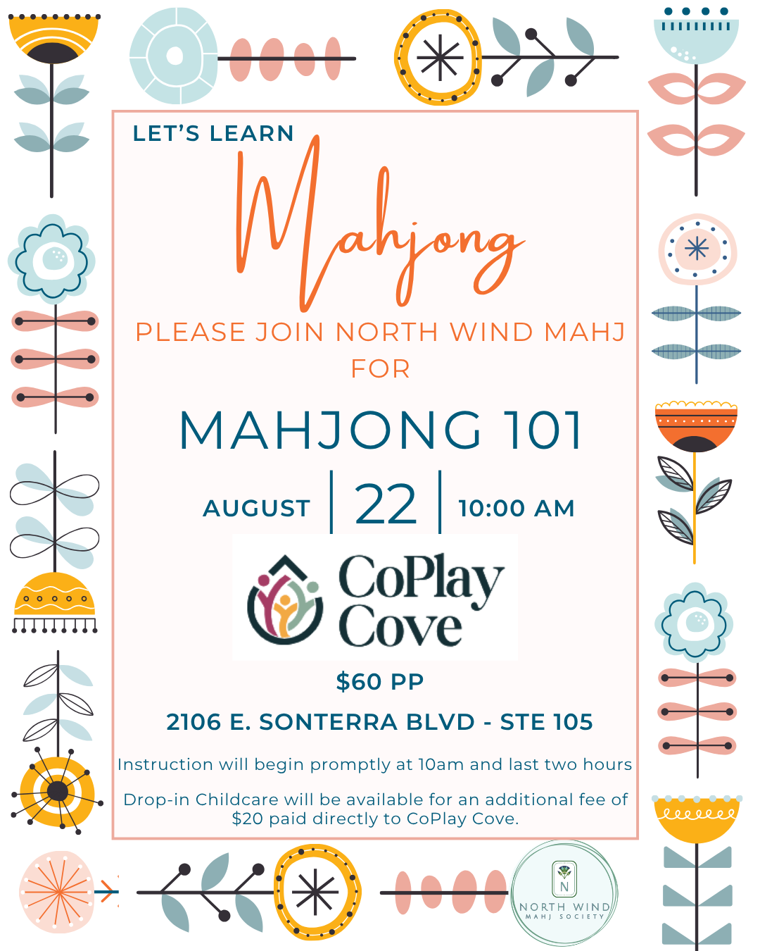 Bam, Crack, Unwind at CoPlay Cove | 8/22 Mahj 101