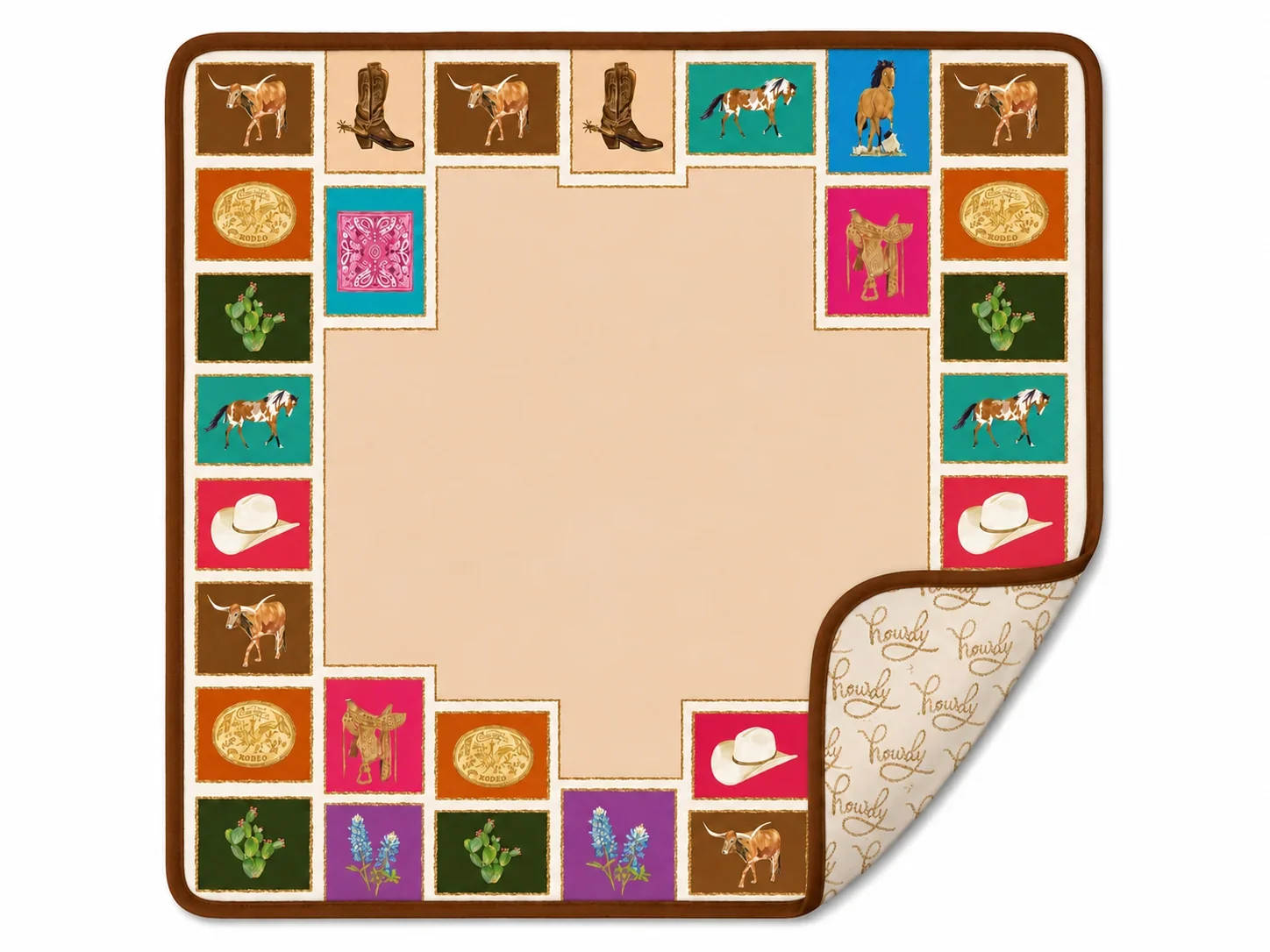 Out West Double-Sided Mahjong Mat