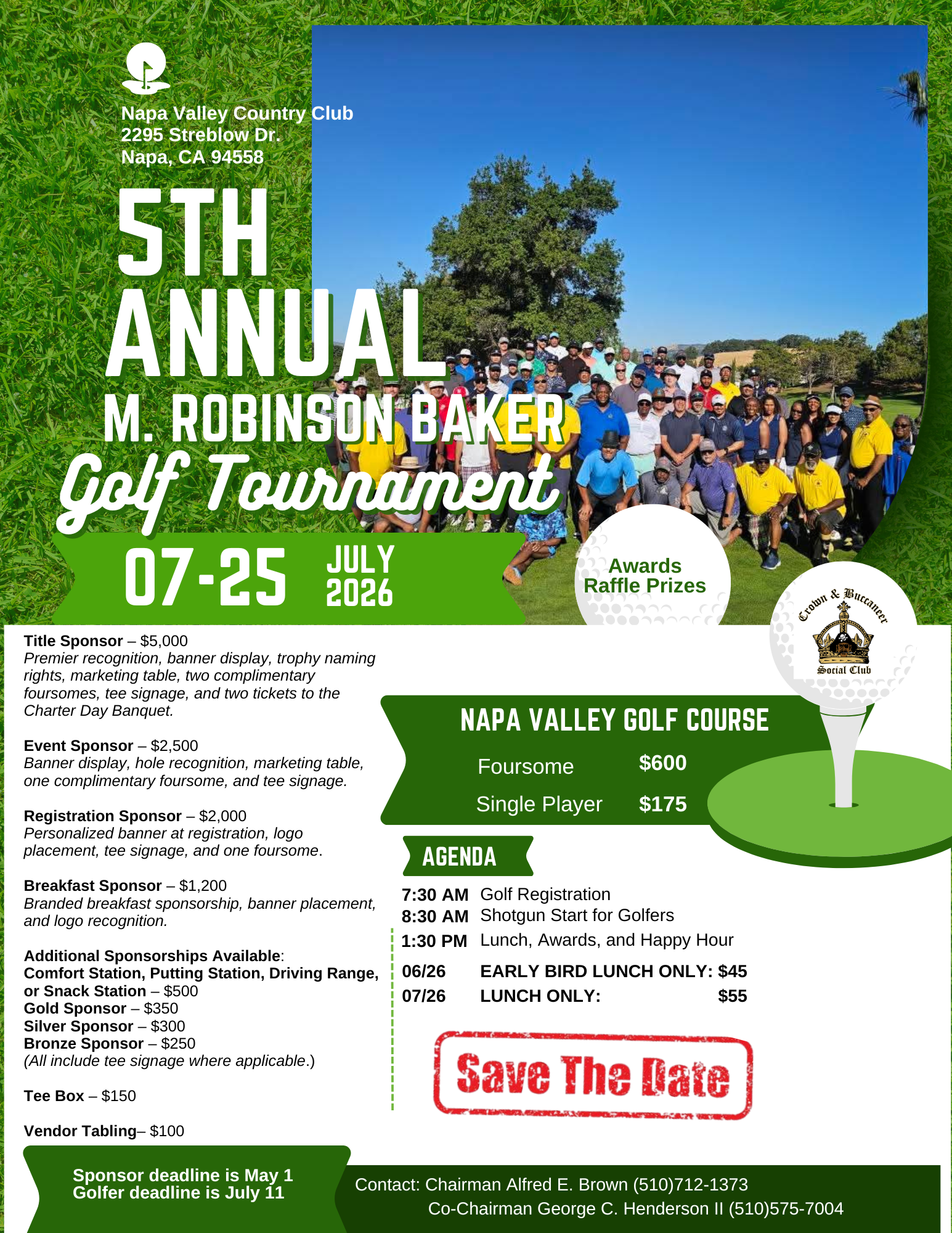 5th M. Robinson Baker Golf Tournament