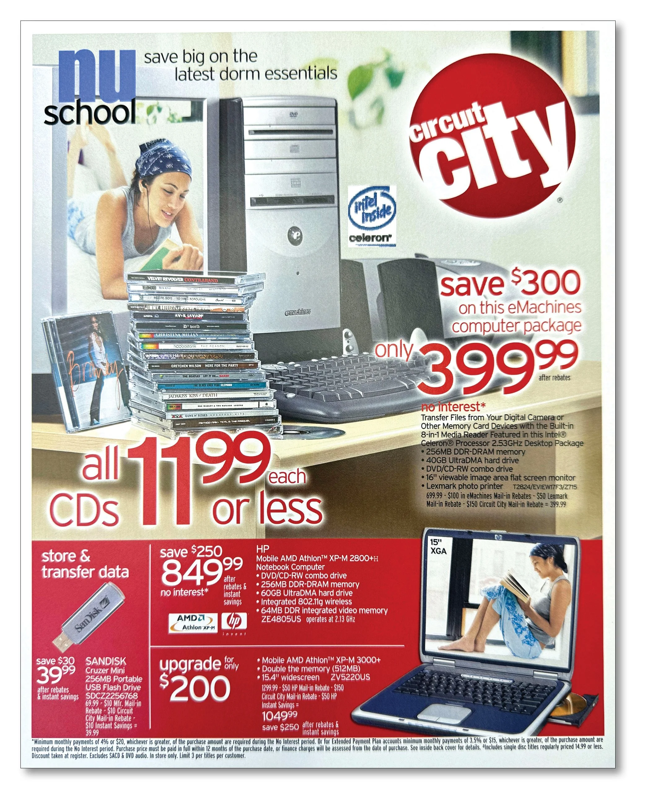 Seasonal back-to-school promotional circular cover.