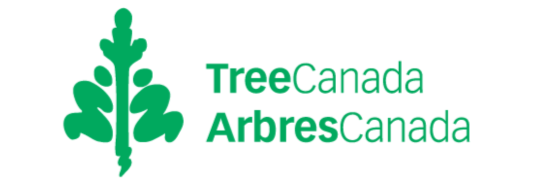 Logo of Tree Canada featuring a green stylized tree and bilingual text 'Tree Canada' and 'Arbres Canada'