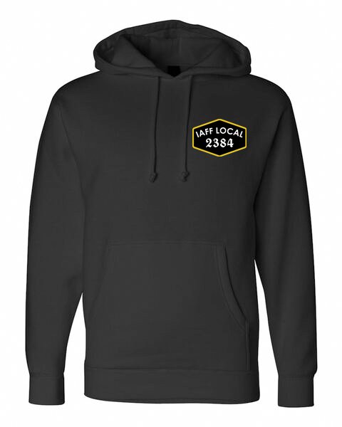 Inndy hoodie black front IAFF Local.jpg