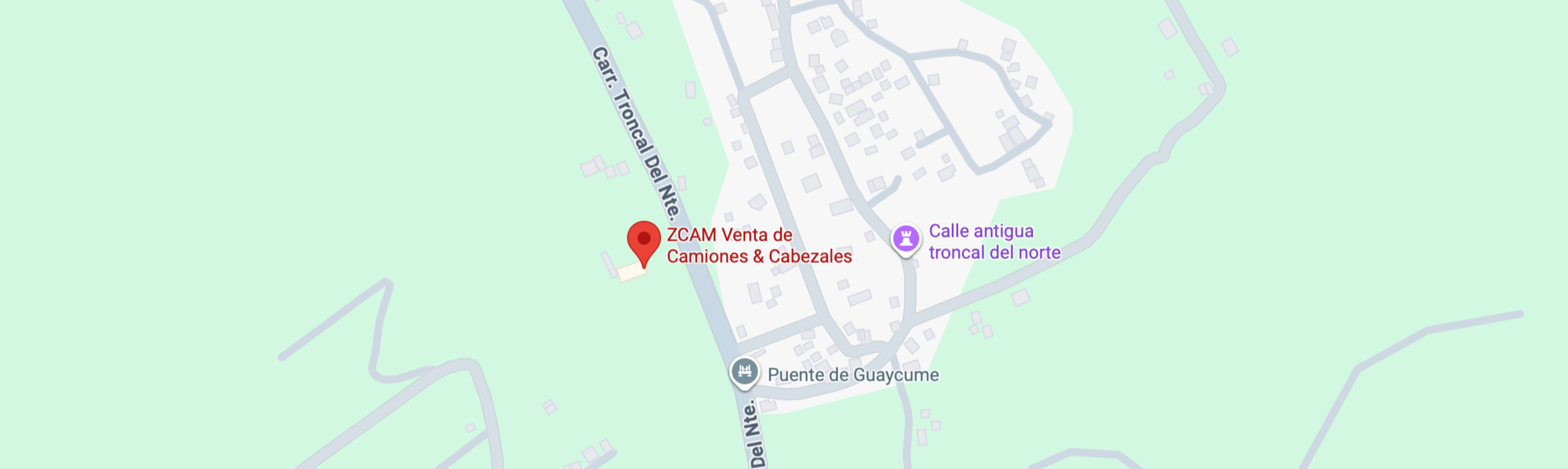 ZCam - Mapa de Ubicación - Venta de Camiones y Cabezales en El Salvador