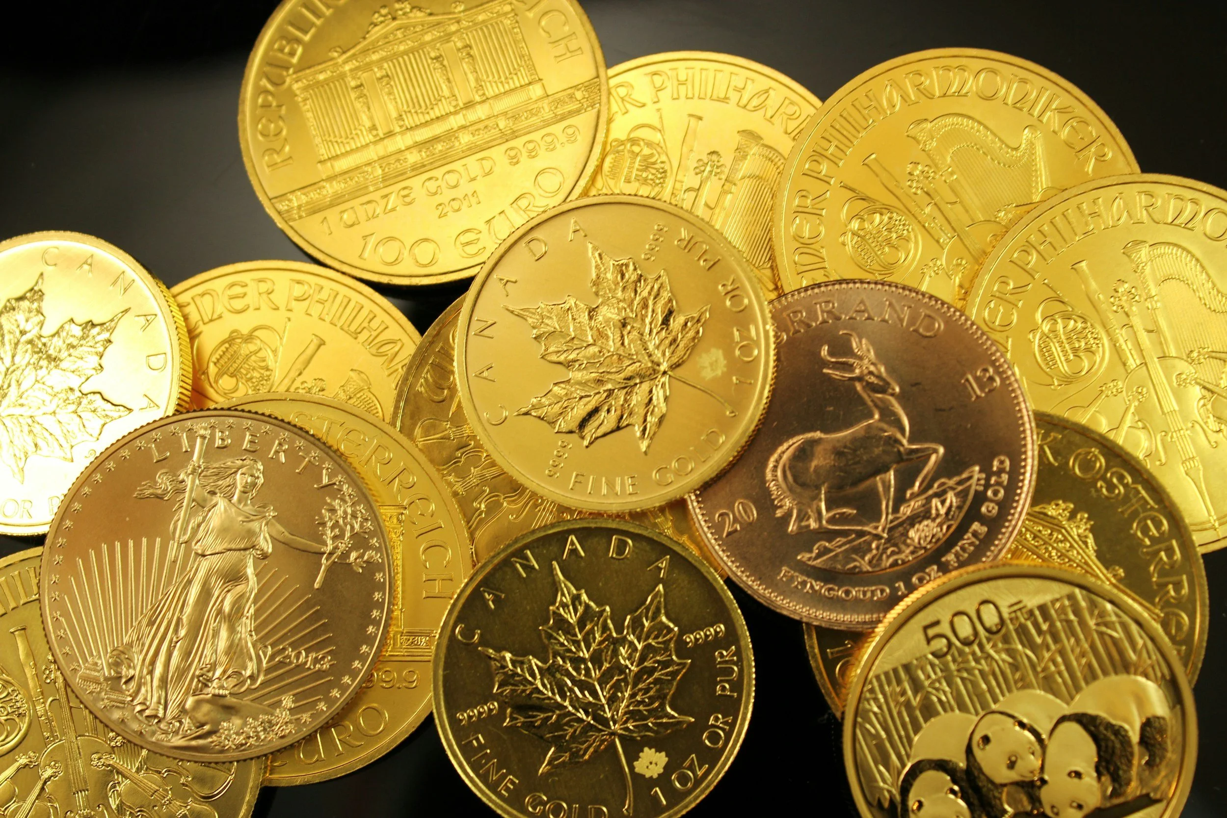 Die gängisten Gold- und Silber Anlagemünzen (klassische Bullion-Münzen)