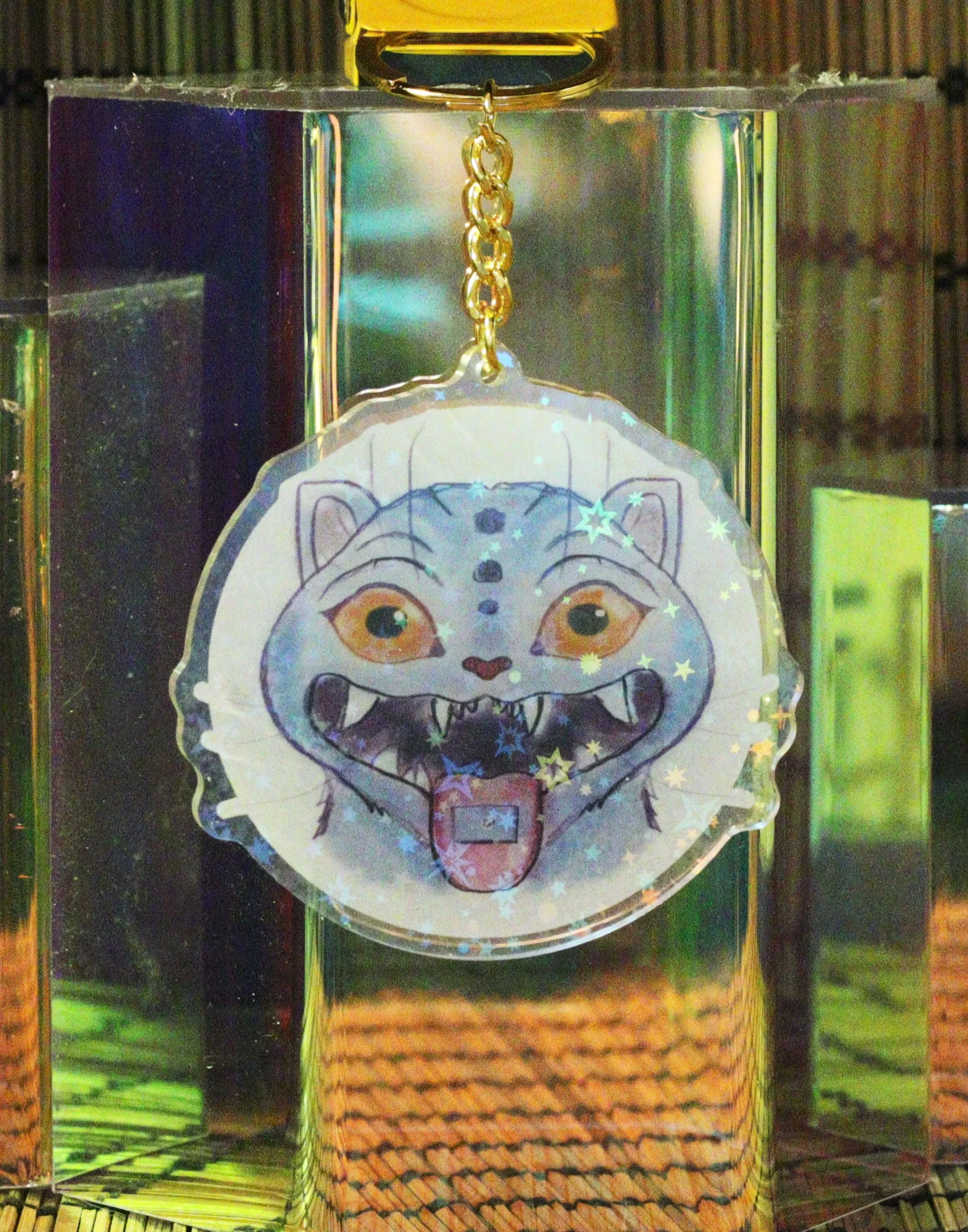 Derpy Tiger Keychain