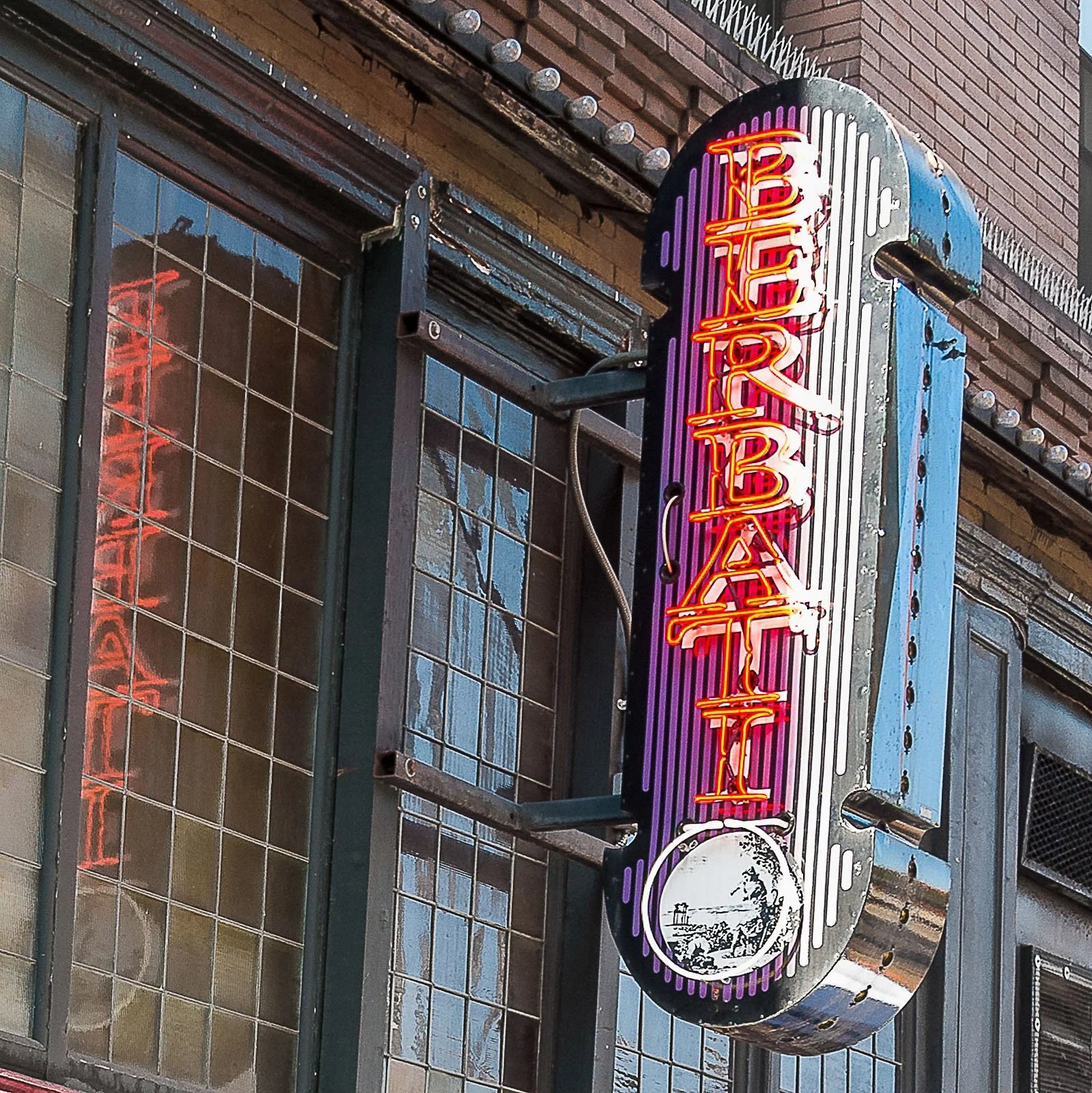 Neon Reflection: Old Port / Print