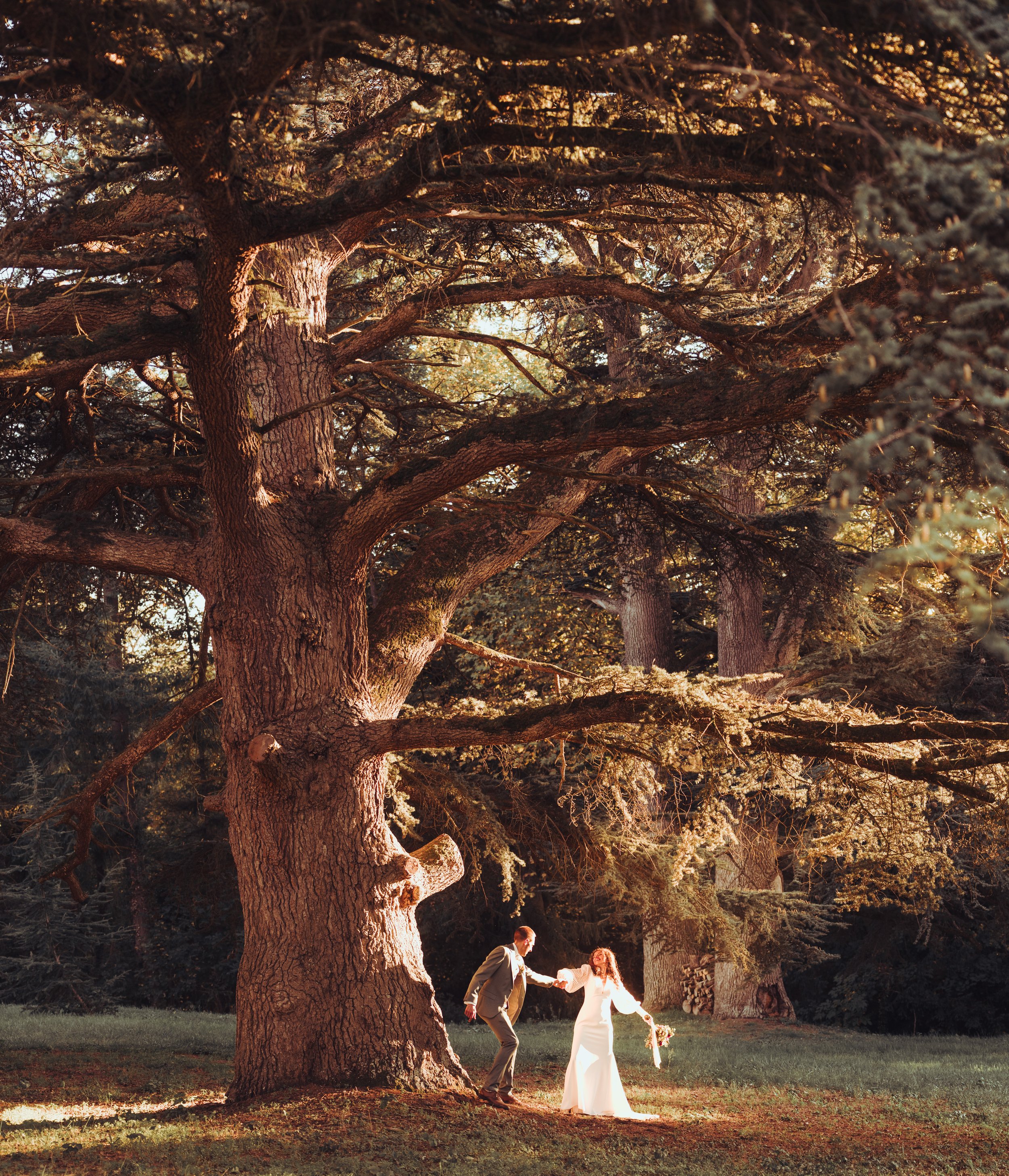 Séance photo de couple au domaine de Gailhaguet, proche de Toulouse