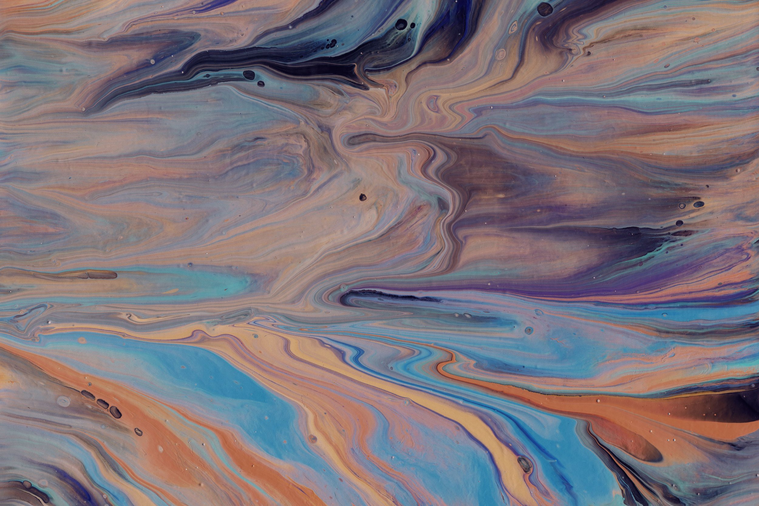 A piece of tie dye art