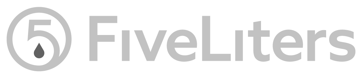Fiveliters logonext to the text 'Fiveliters'