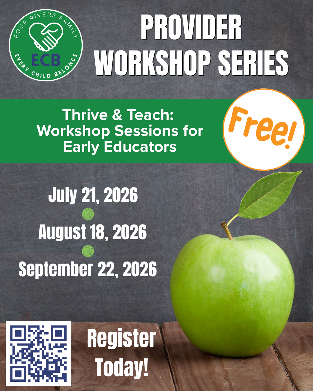Provider Workshop Series: Thrive &amp; Teach Workshop for Early Educators
