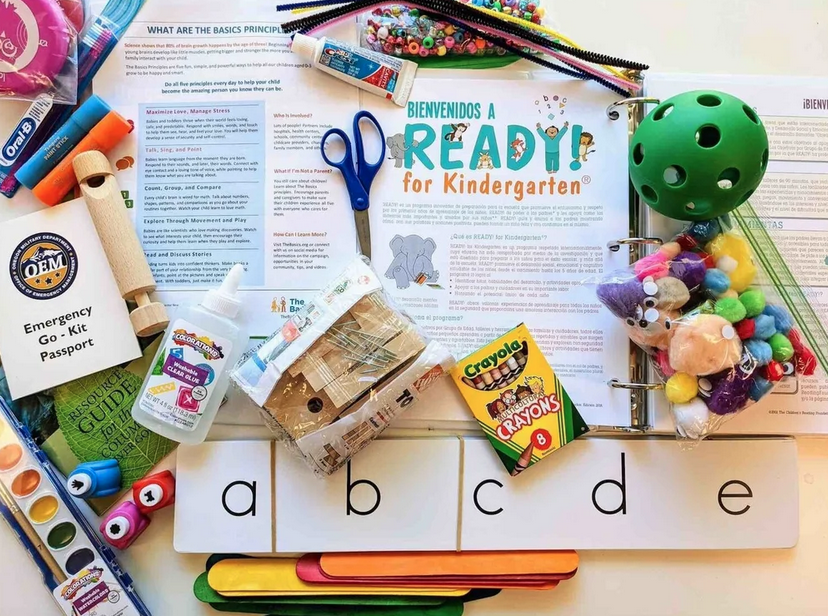 Supplies included in activity box