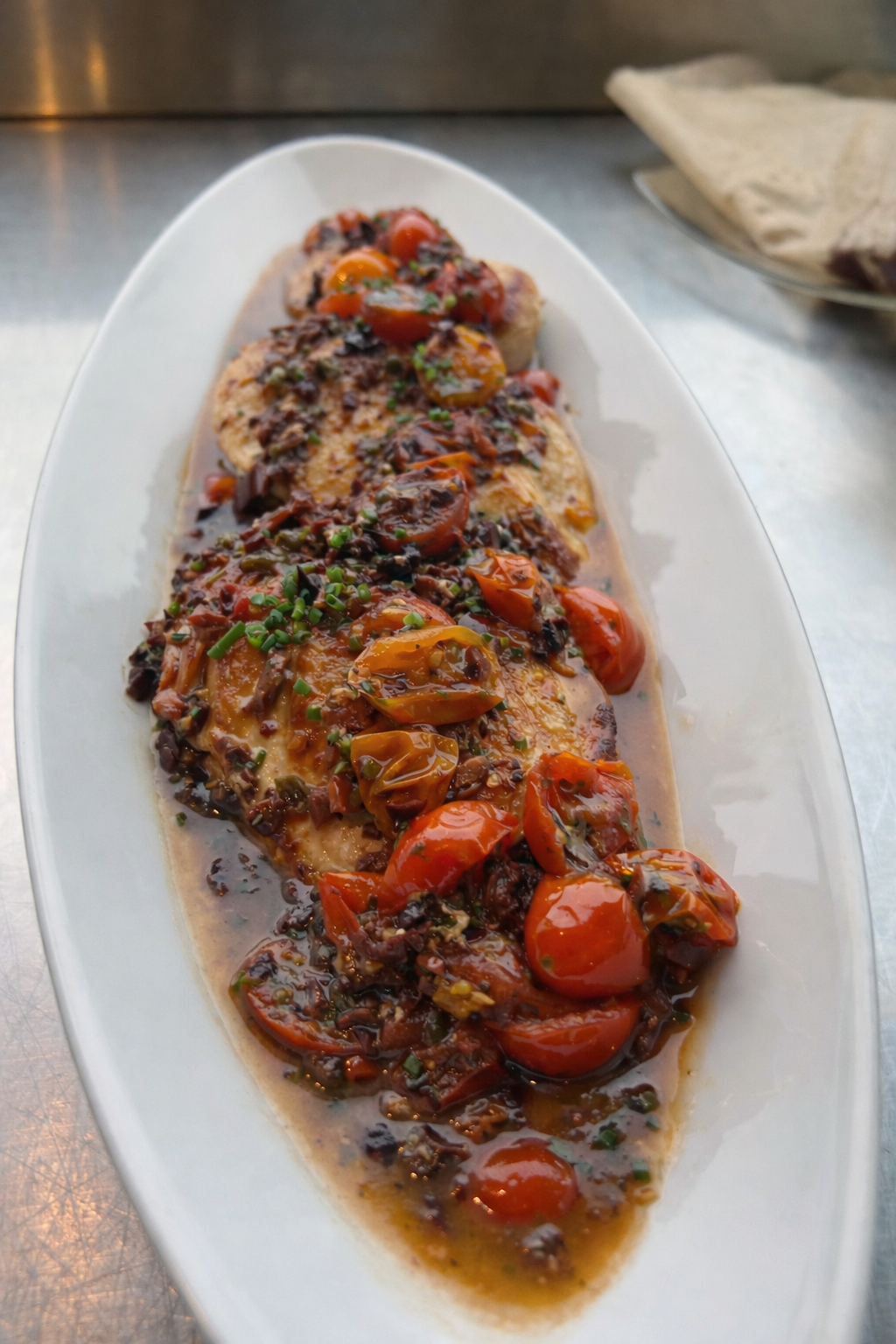 Grilled Chicken with Caper Sauce