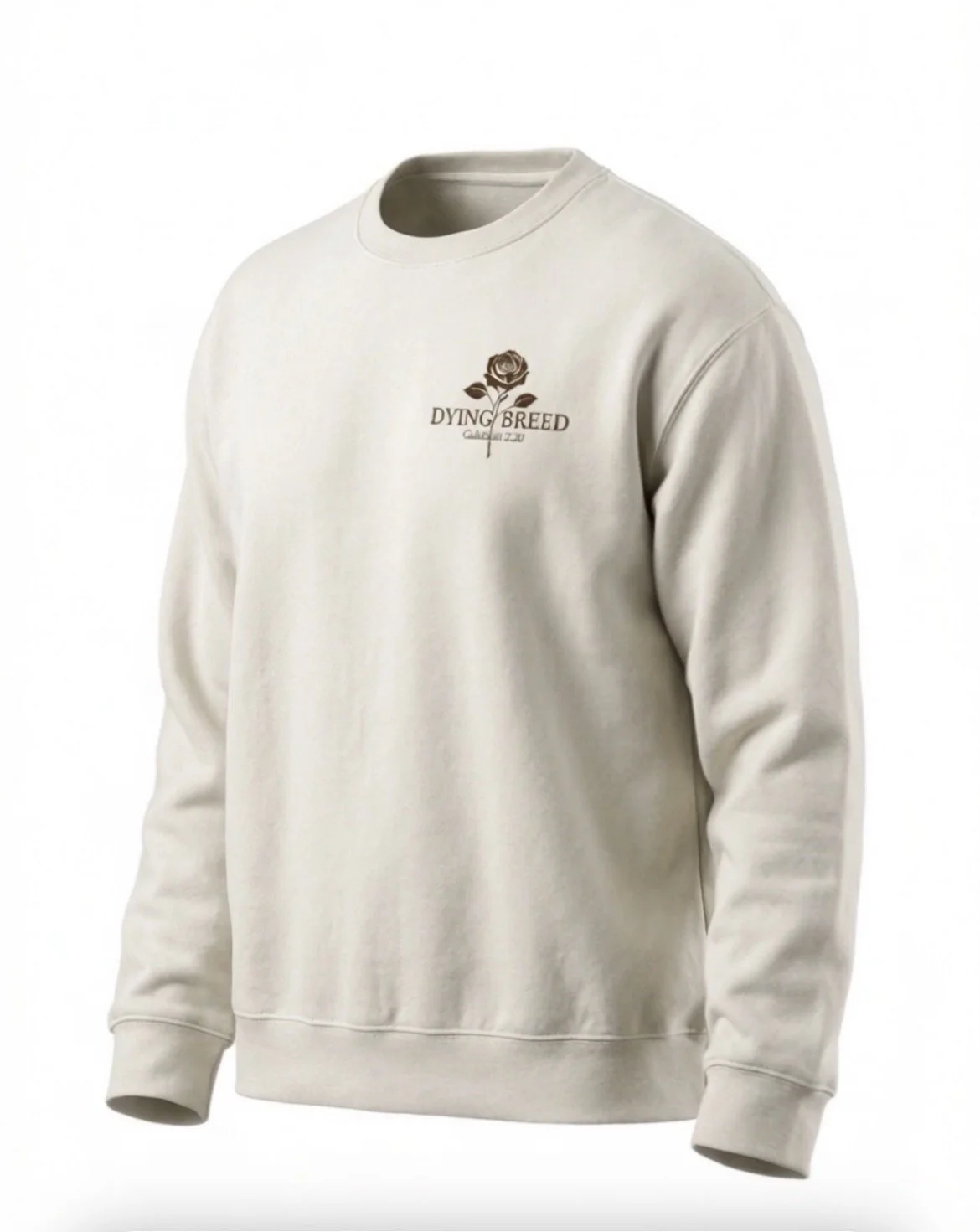 Cream + Chocolate Crewneck Sweatshirt (Back full logo)