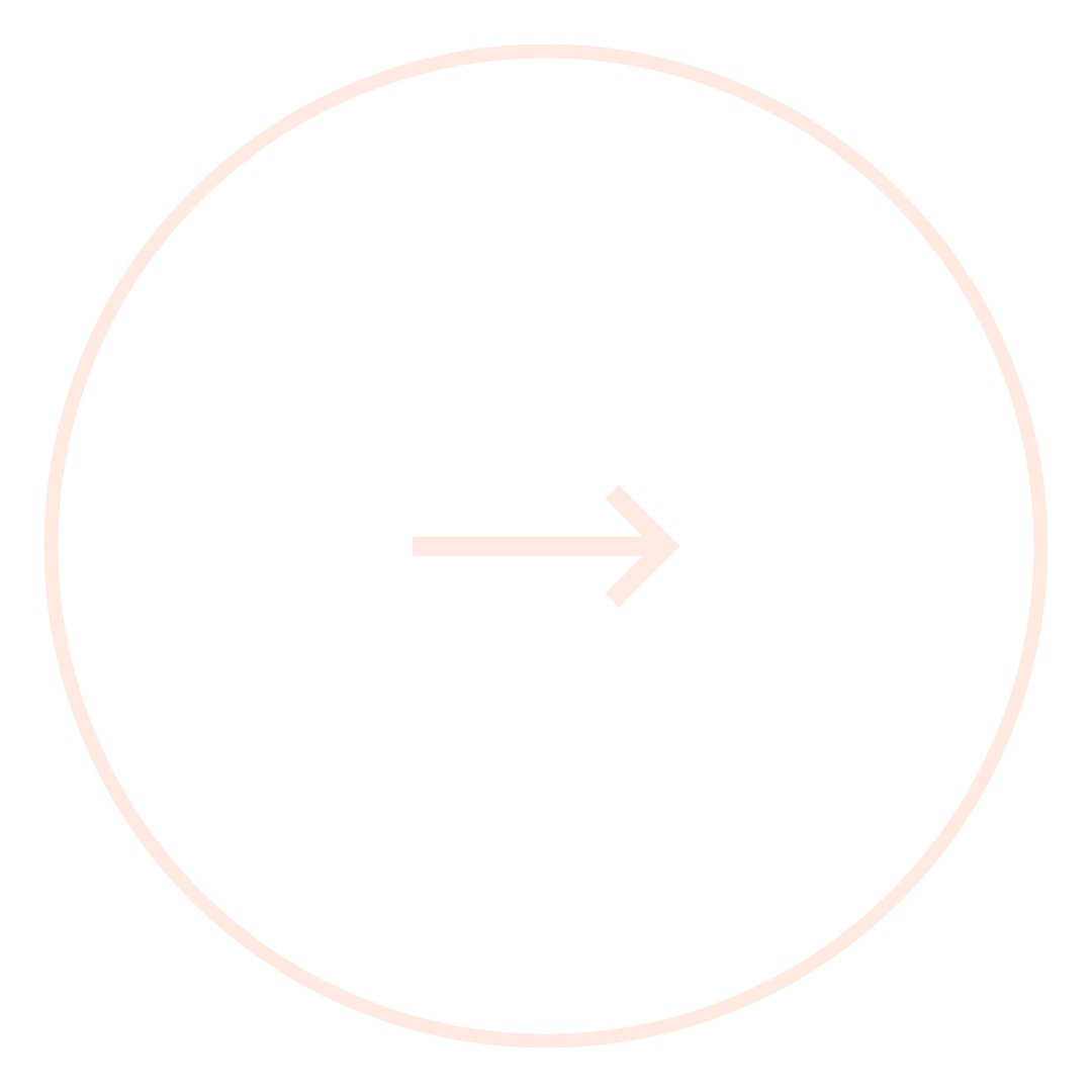 A dark circle with a pink outline contains a pink right arrow.