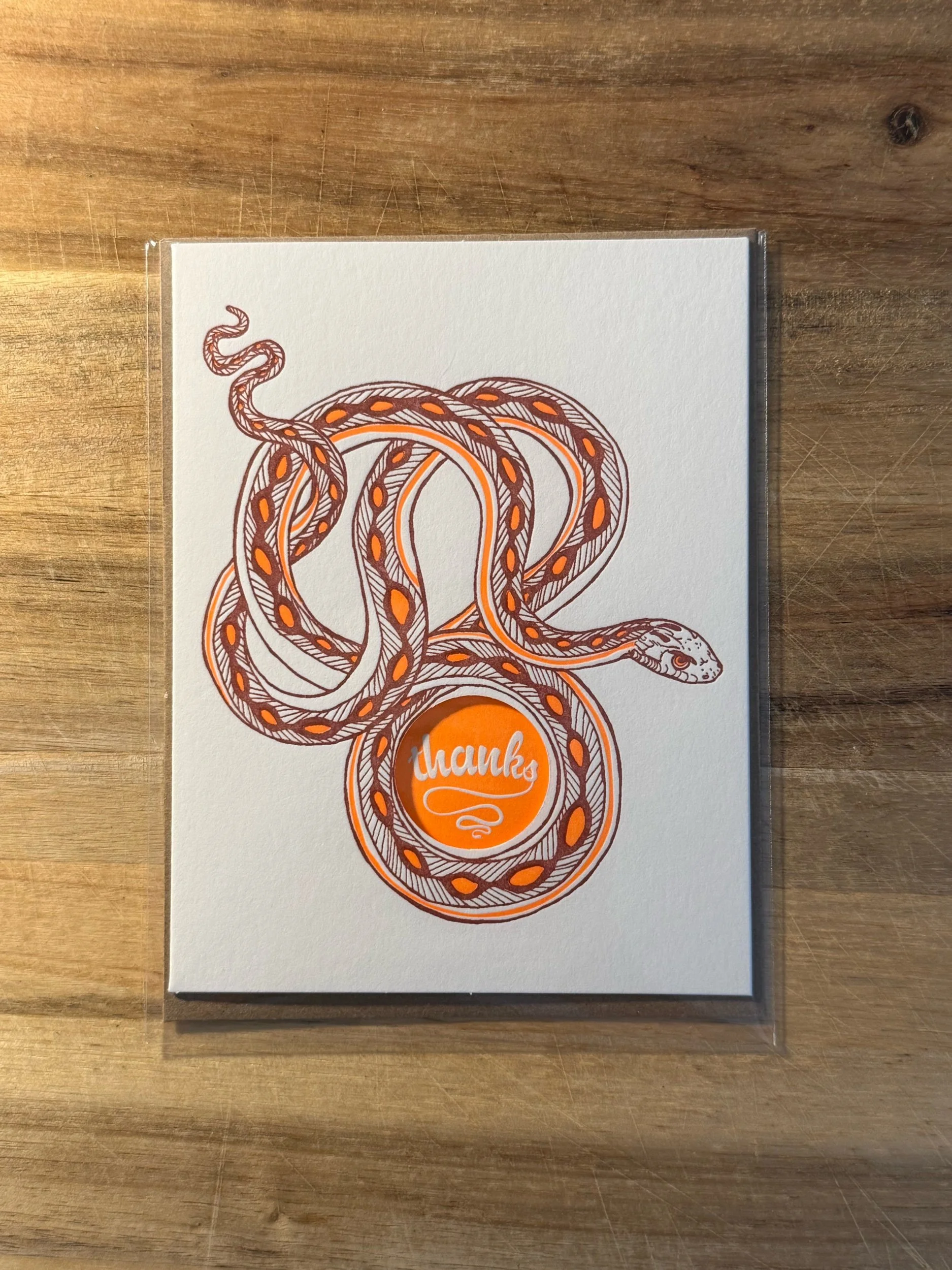 Thanks Snake Card