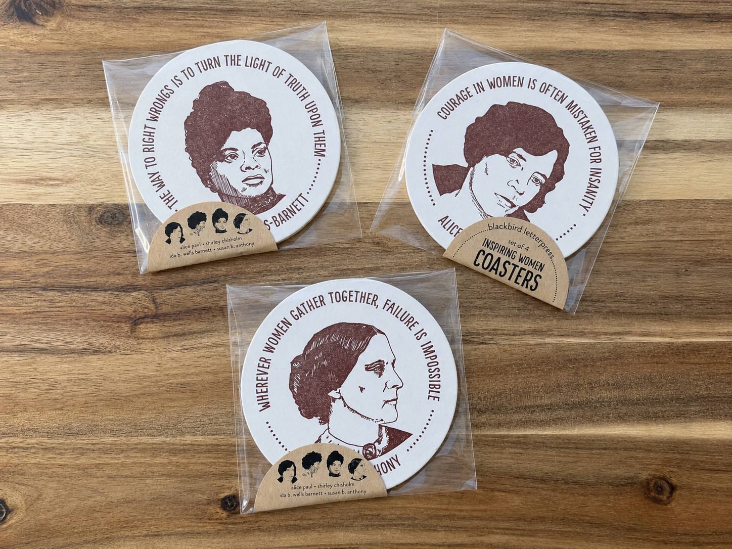 Inspiring Women Coaster Set