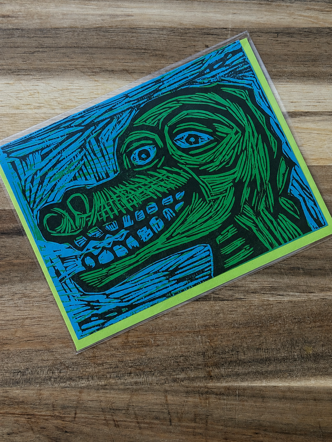 Sean Starwars Gator Woodcut Card
