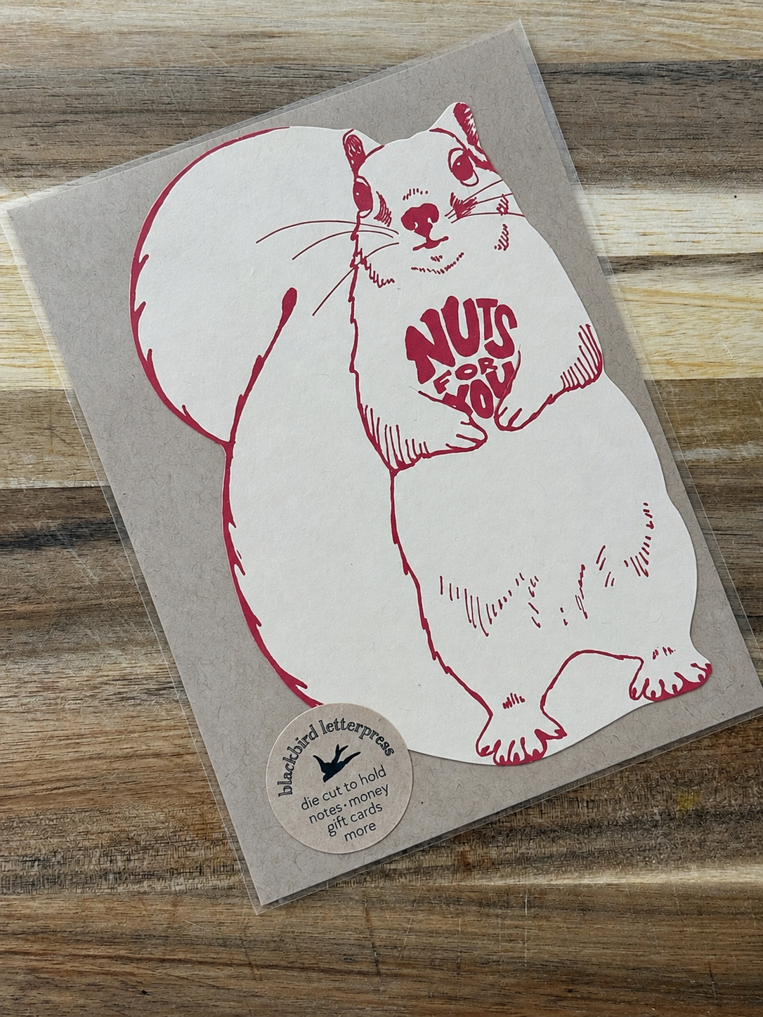 Nuts for You Squirrel Gift Card Holder