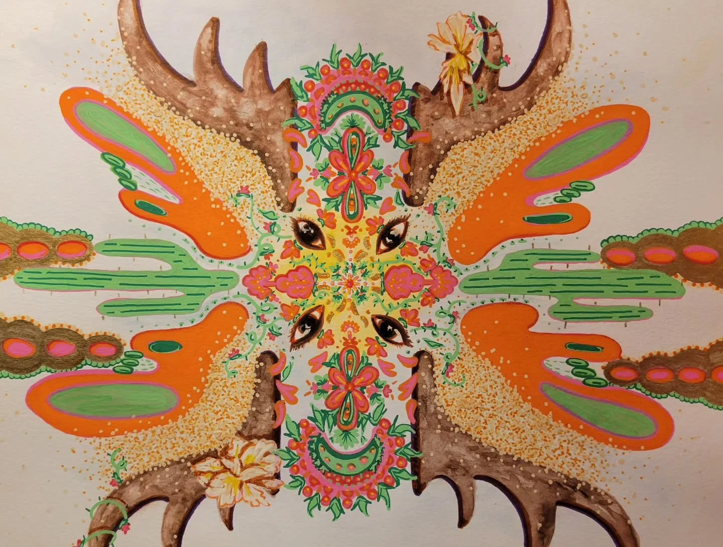 Desert Dream 🏜 

11" &times; 14" Marker and paint marker on paper