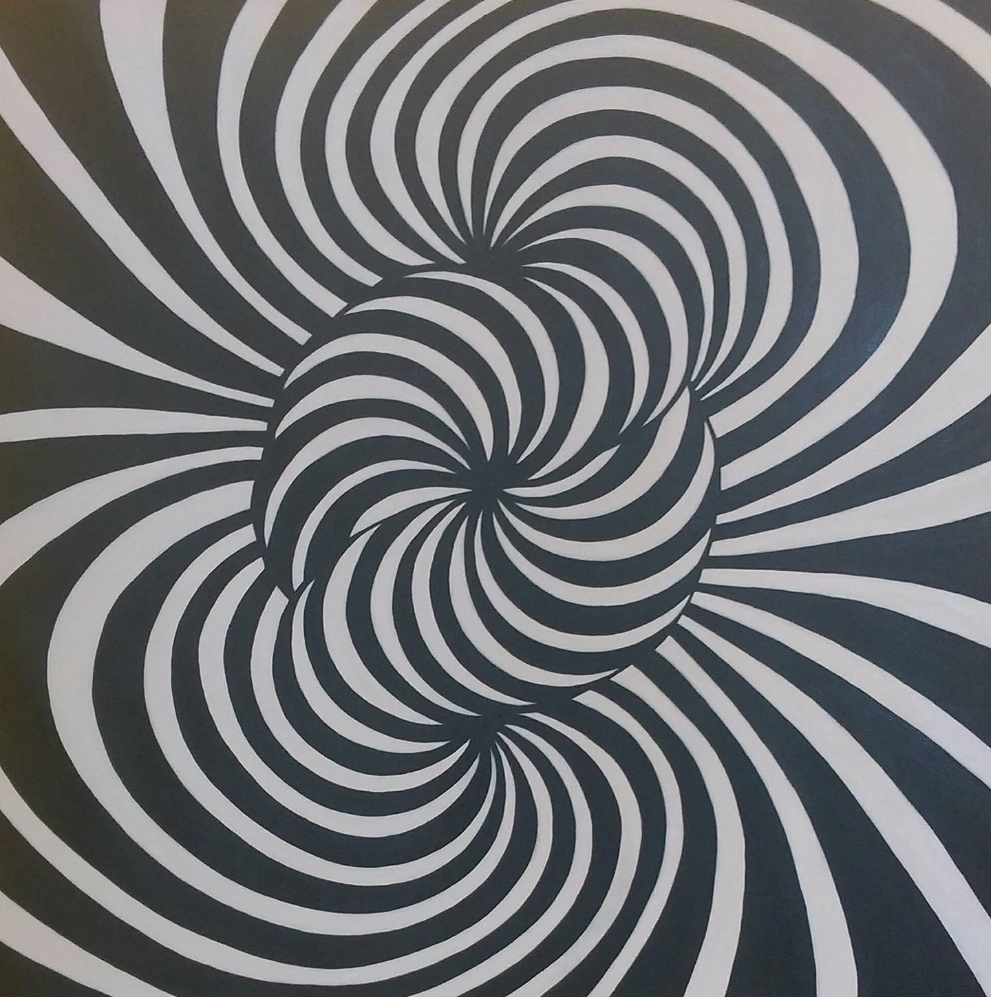 Inspired by Bridget Riley
Acrylic on canvas