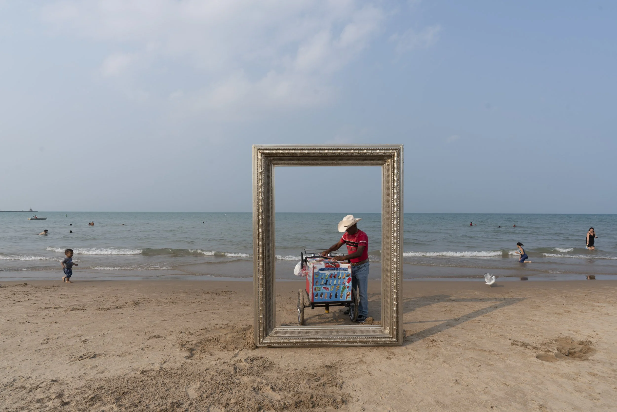 Foster Beach, Chicago.