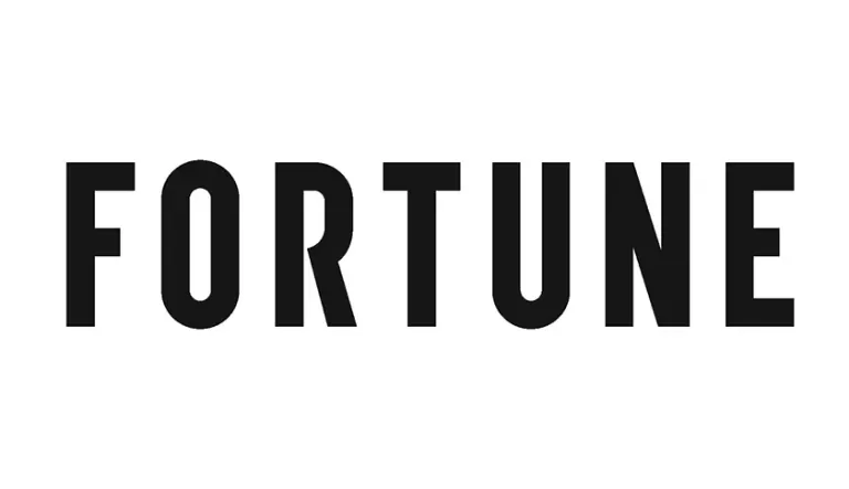 The word 'FORTUNE' written in bold, black letters on a white background.