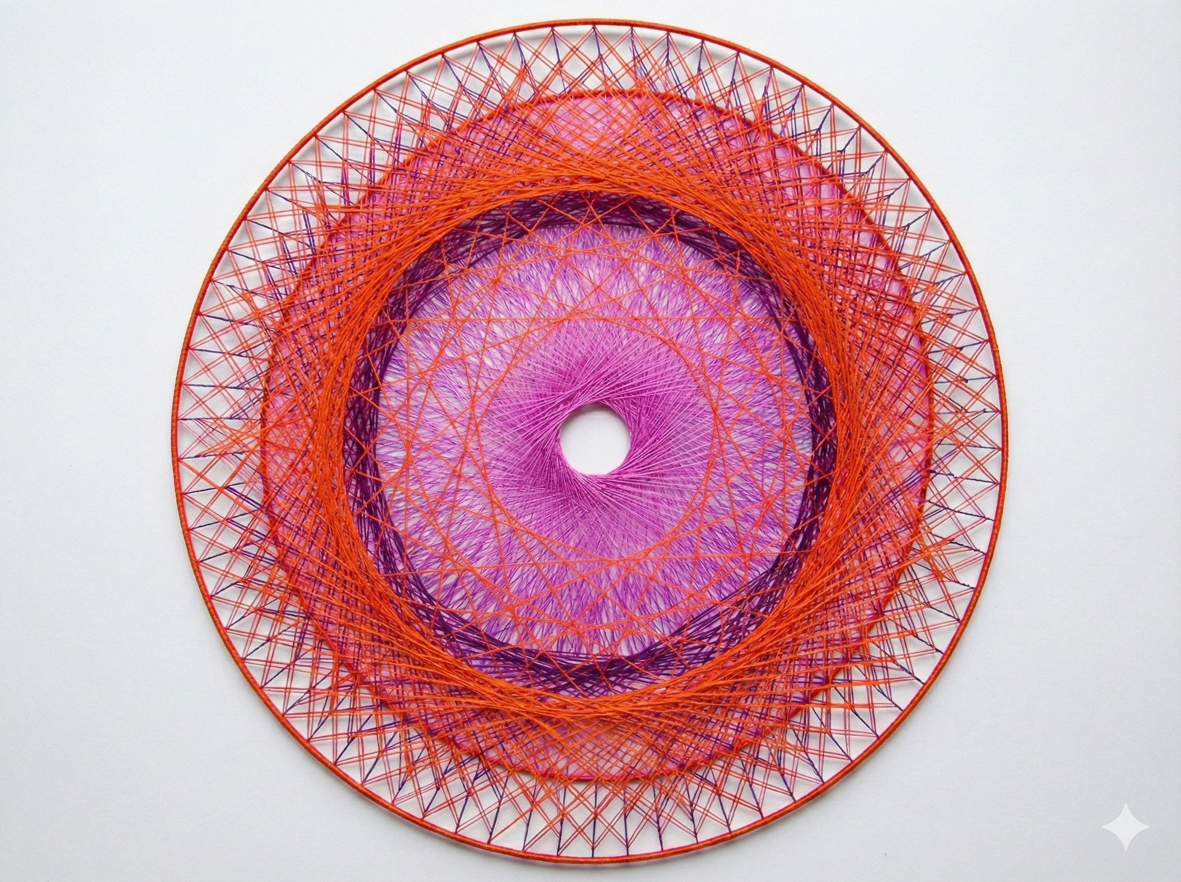 Spirograph by Magda Sayeg in Preacher Gallery, Austin, Texas