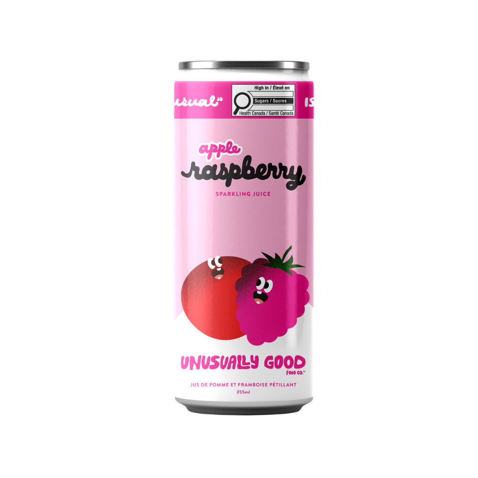 Sparkling Apple-Raspberry Juice