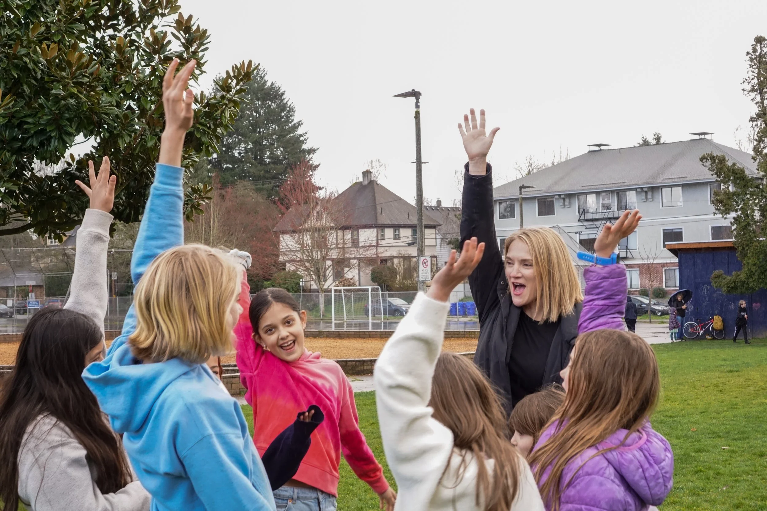 Laura Maurer Rowan coaching girls soccer
