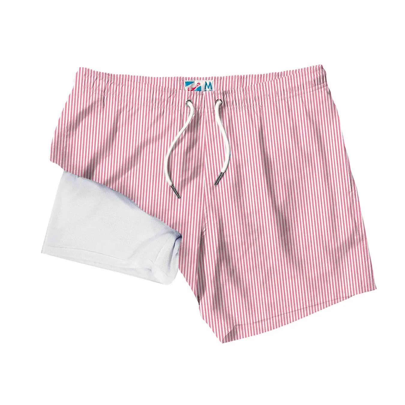 Red Seersucker Swim Trunks.webp