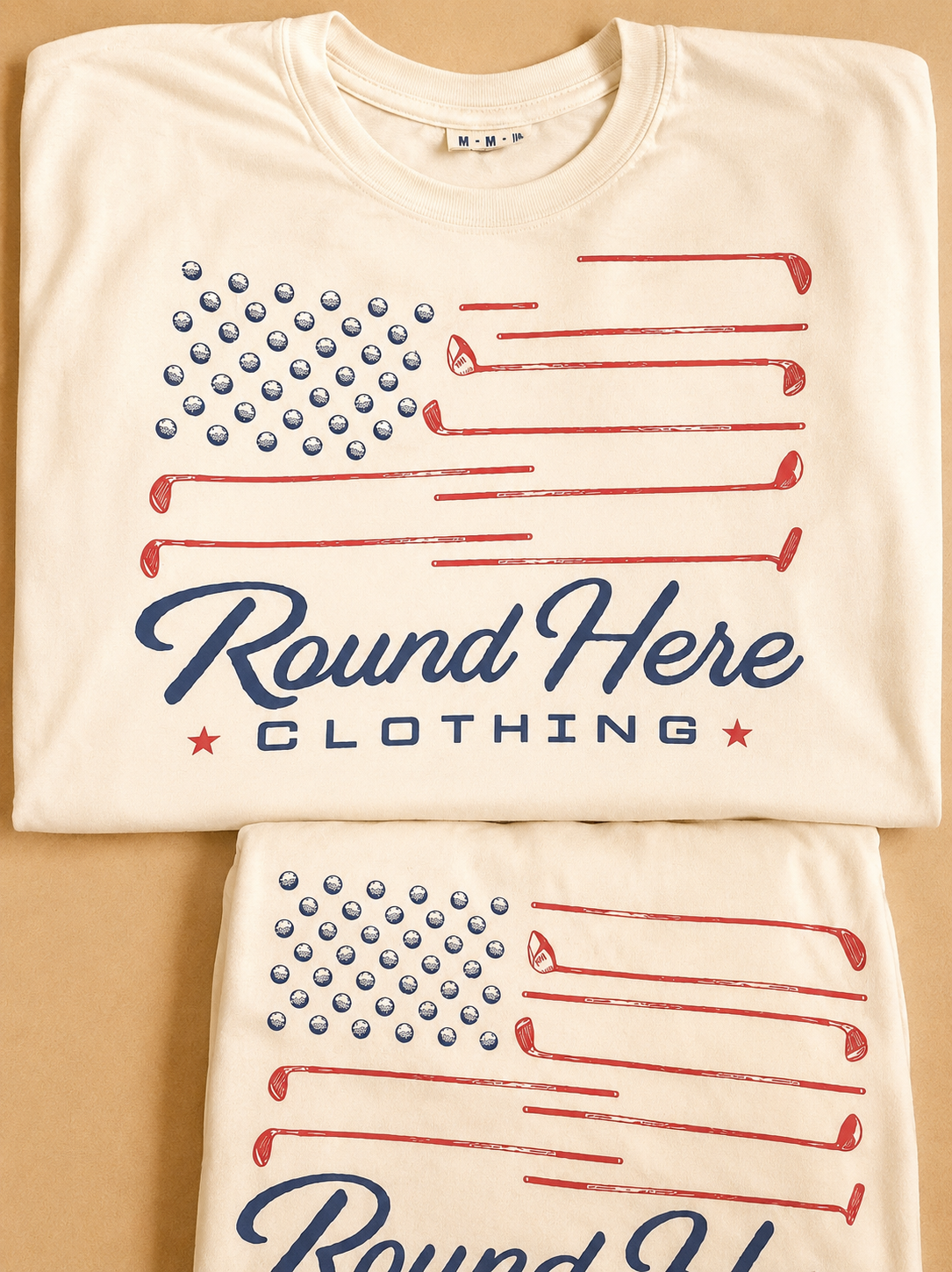 Men's American Flag Golf T-Shirt