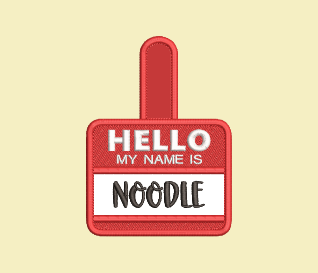Name Tag Patch Tab
