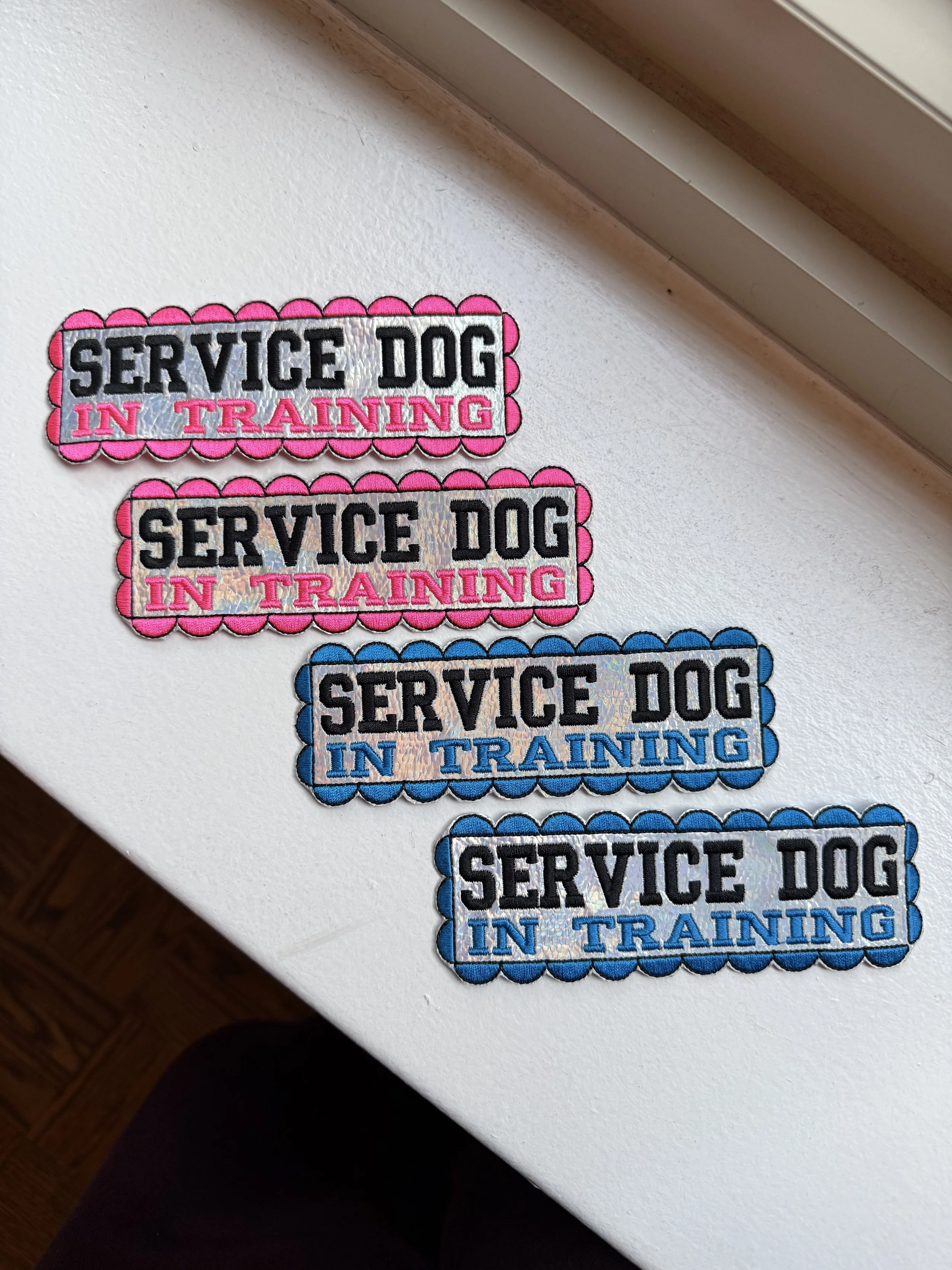 Scallop Service Dog in Training Patches