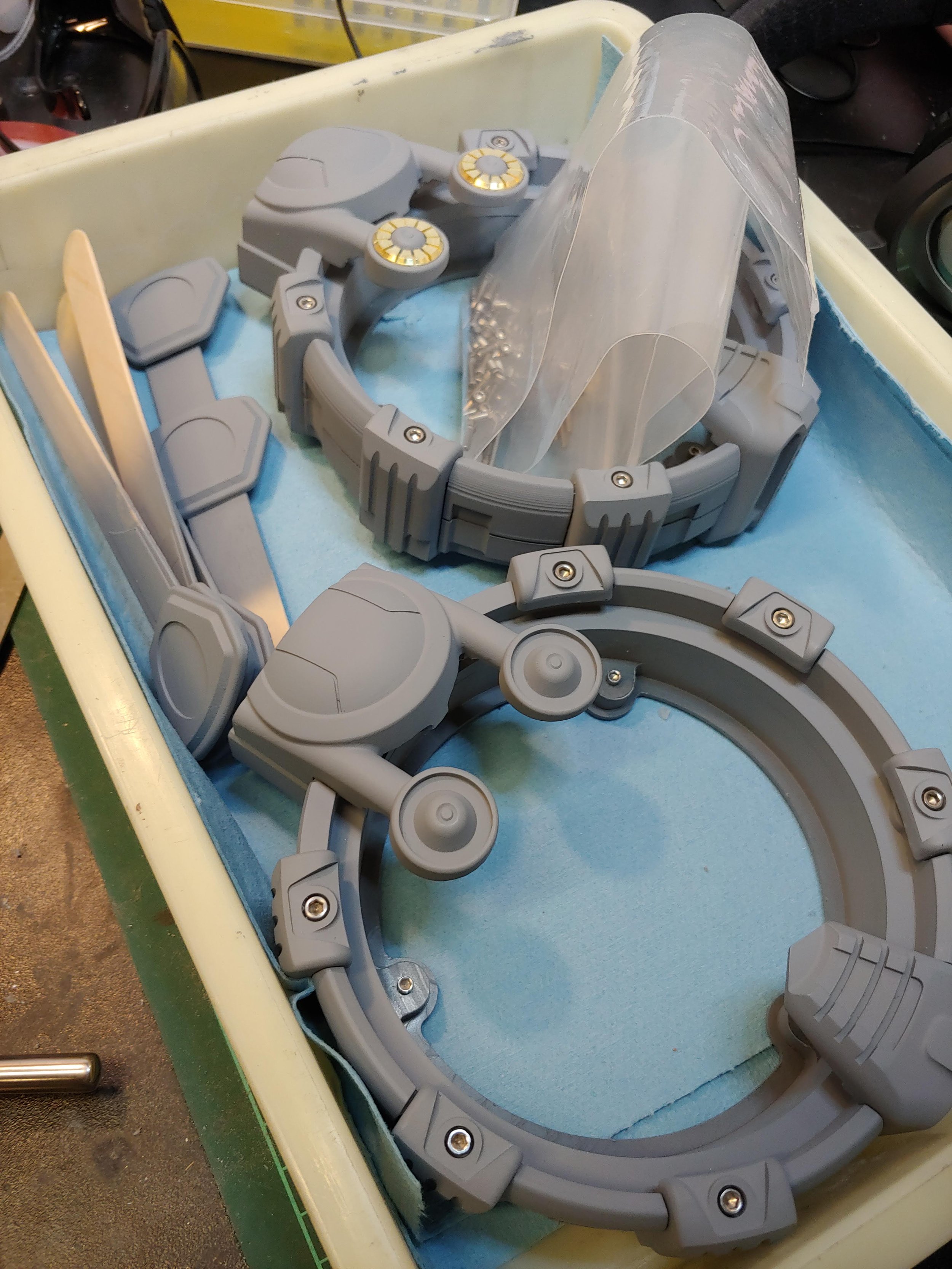 prop finishing parts assembly