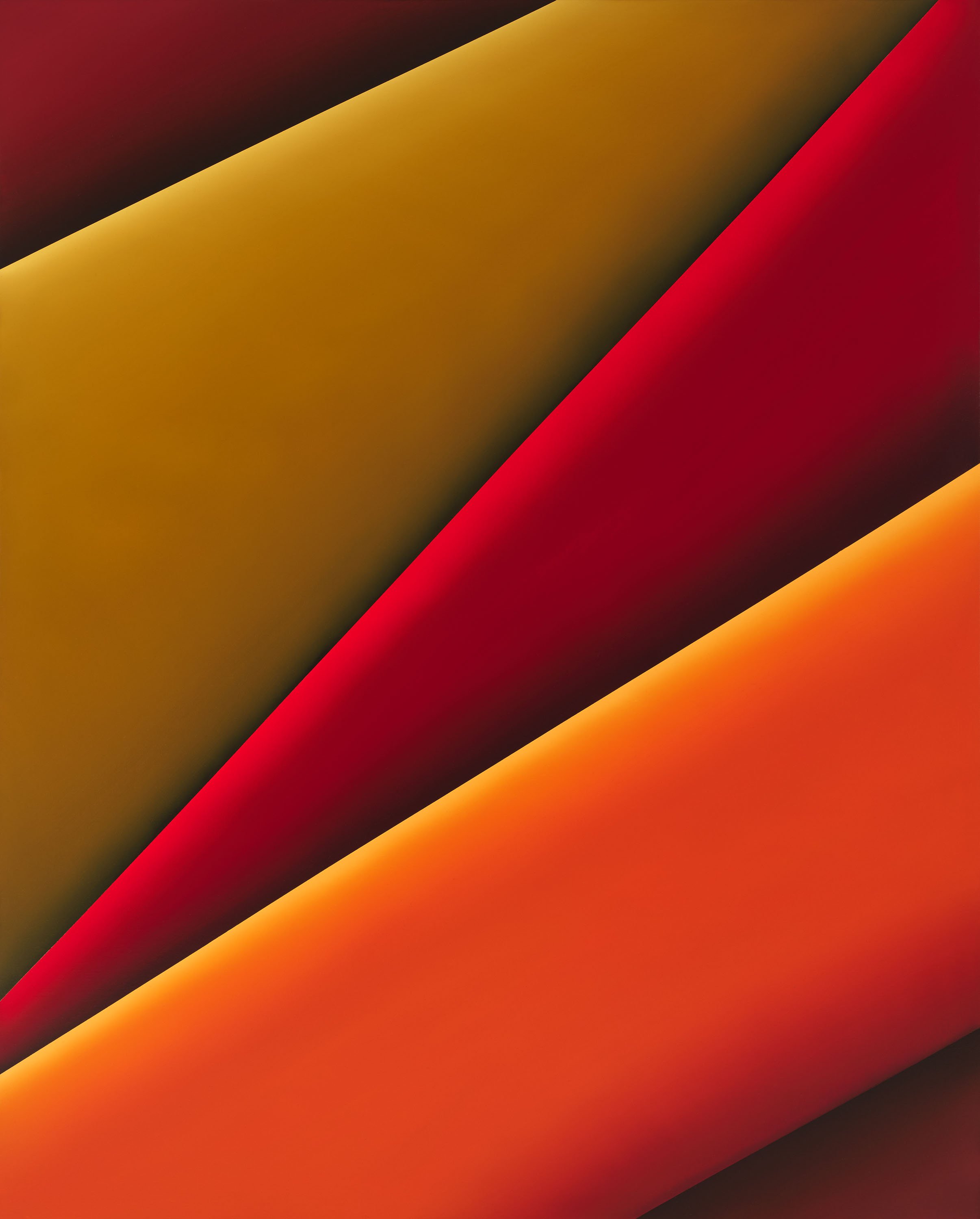 Abstract background with diagonal stripes in red, yellow, orange, and dark brown shades.