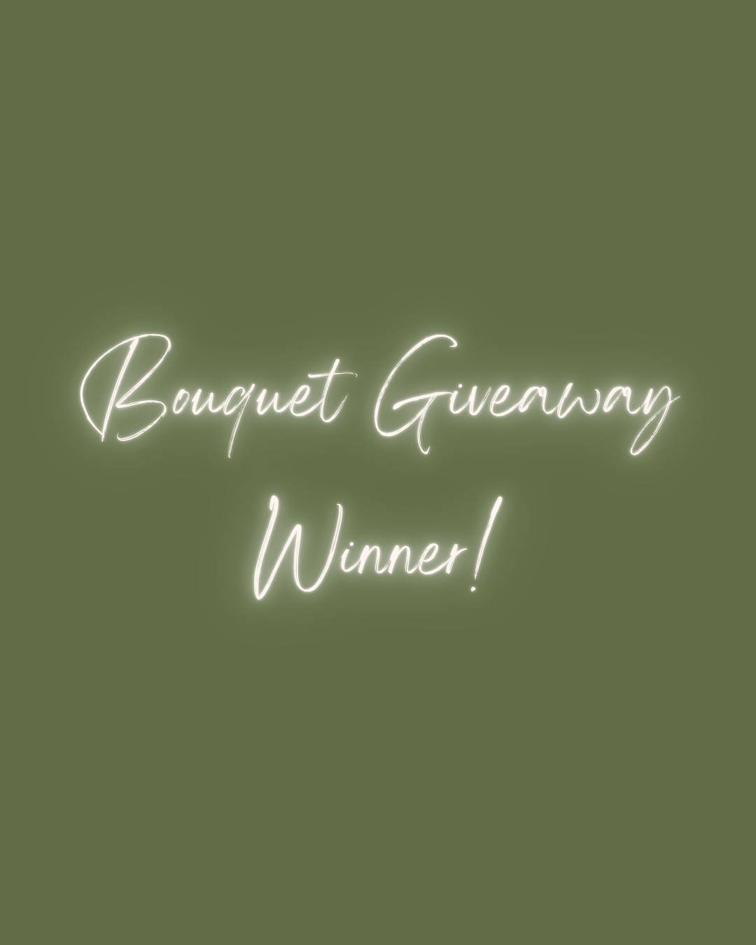 A round of applause for Olivia S., the lucky winner of our first bouquet giveaway! 🌸

Each month, one of our newsletter subscribers gets showered with floral love! Sign up in July for a chance to win in August!

Link to sign-up in our bio.