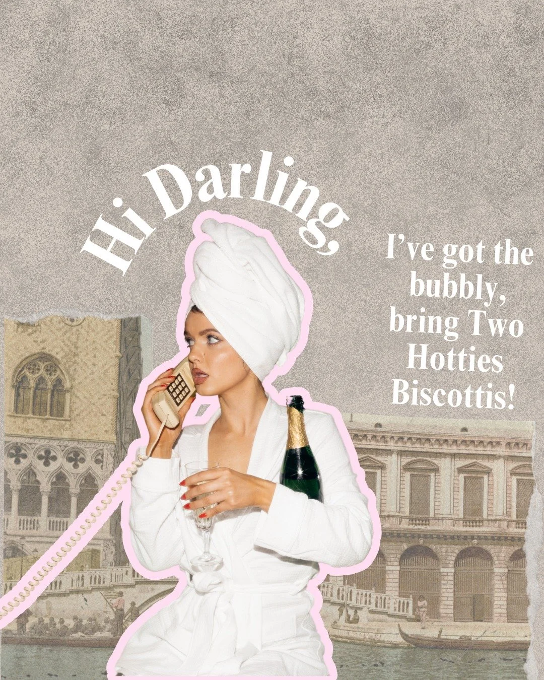 The perfect pairing #twohottiesbiscottis #biscotti #bubbly #biscottihouse #handmadebiscotti #italiancookie