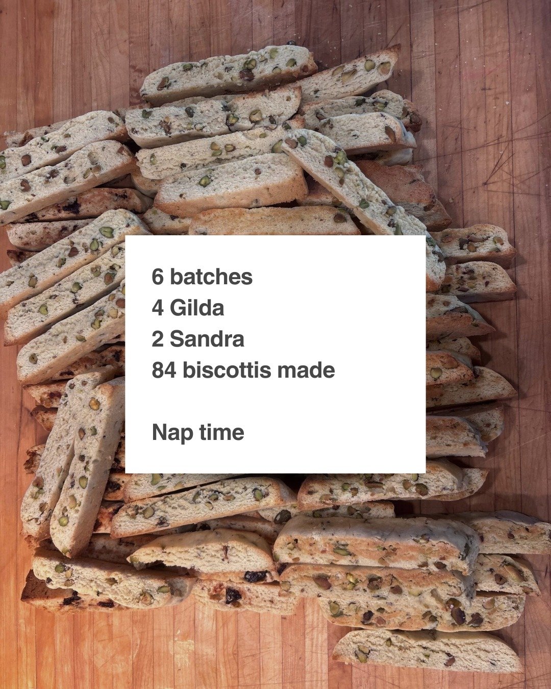 Saturday vibes #biscotti #dublinohiobiscotti #twohottiesbiscottis #napsrule