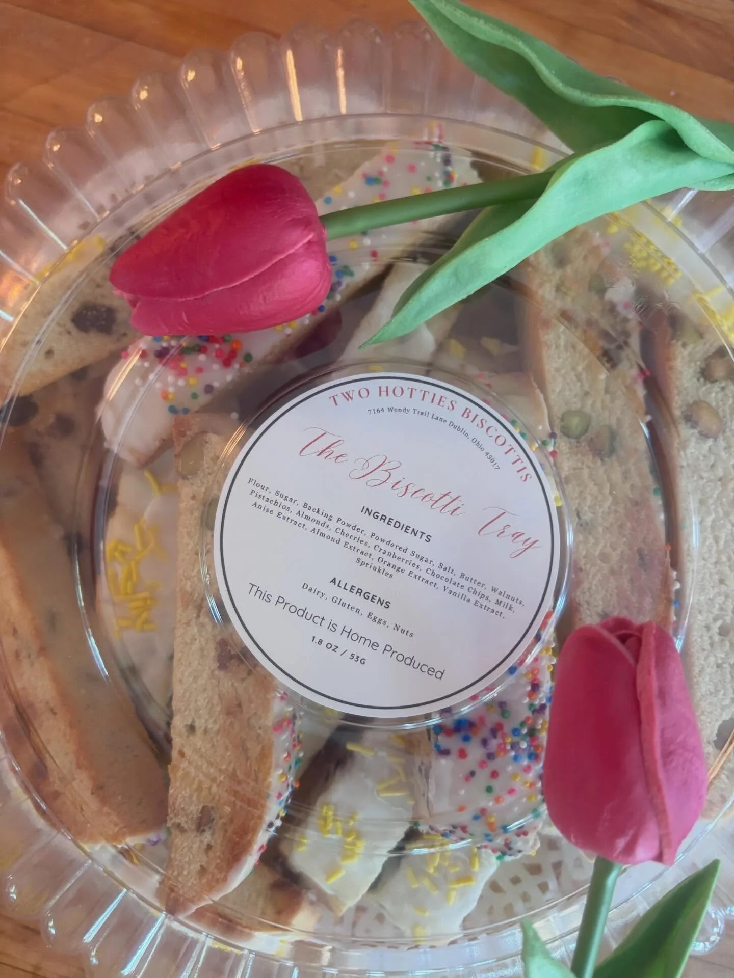 Your Mother&rsquo;s Day brunch wants this biscotti tray. Place your order by this Wednesday and serve the sweetness. #mothersday #biscottibrunch #biscotti #twohottiesbiscotti